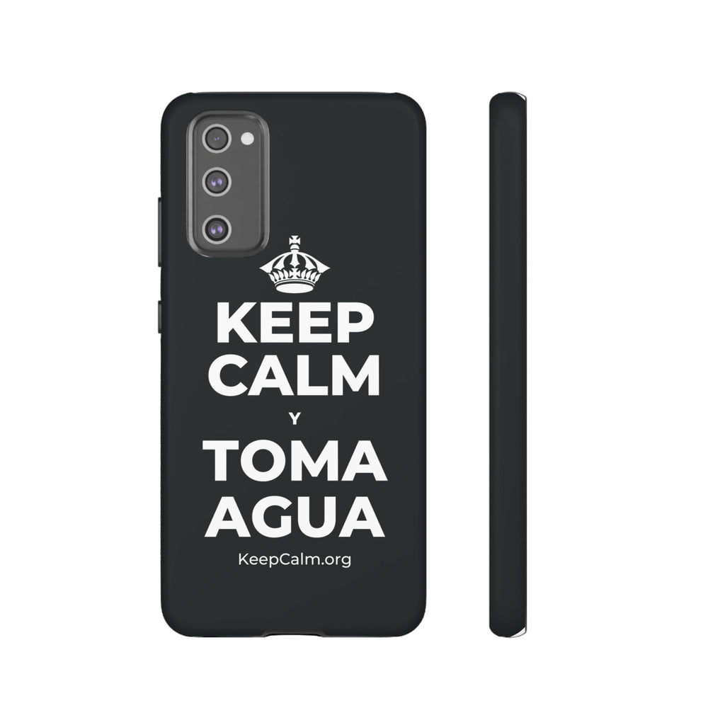 KEEP CALM Y TOMA AGUA Phone Case (Dark)