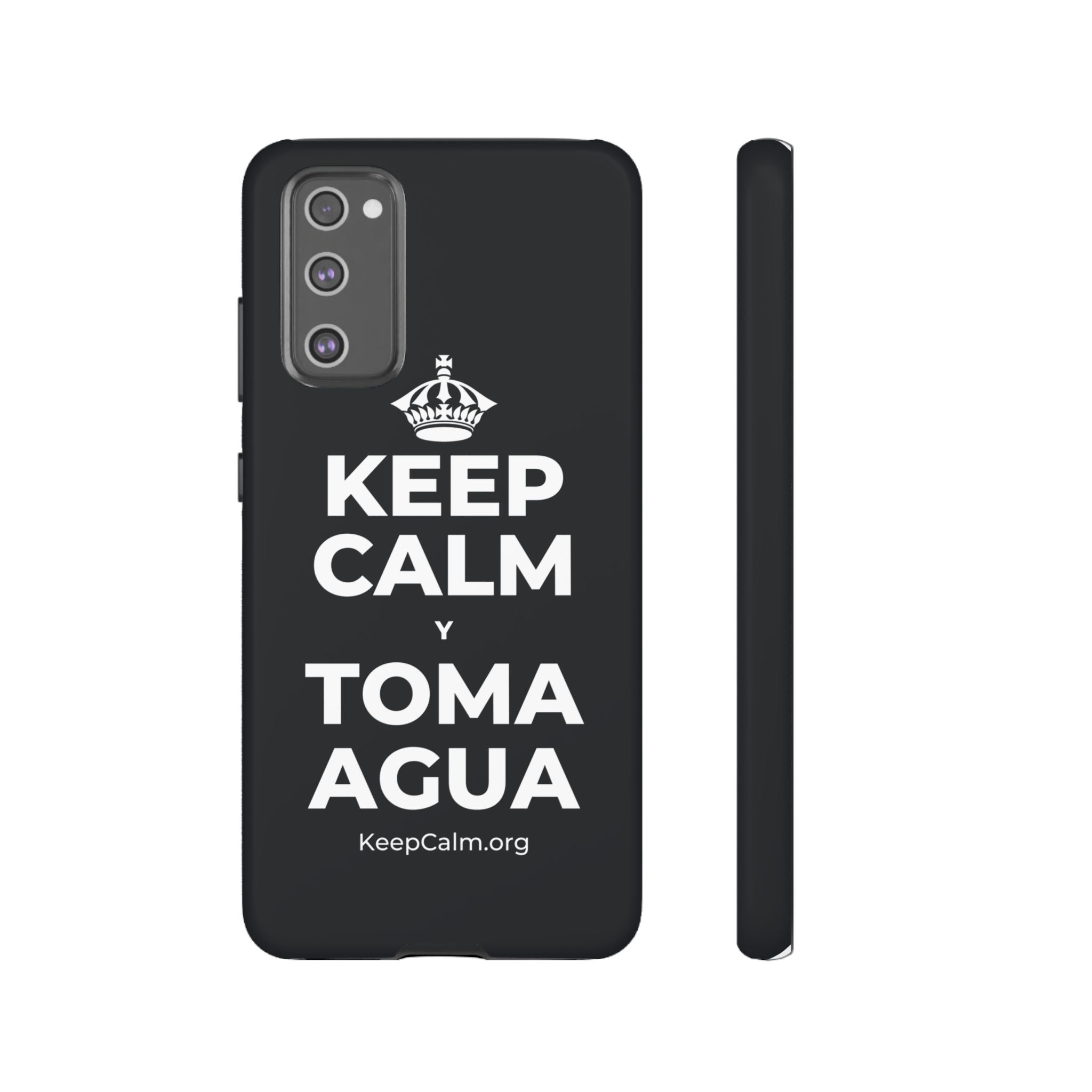 KEEP CALM Y TOMA AGUA Phone Case (Dark)
