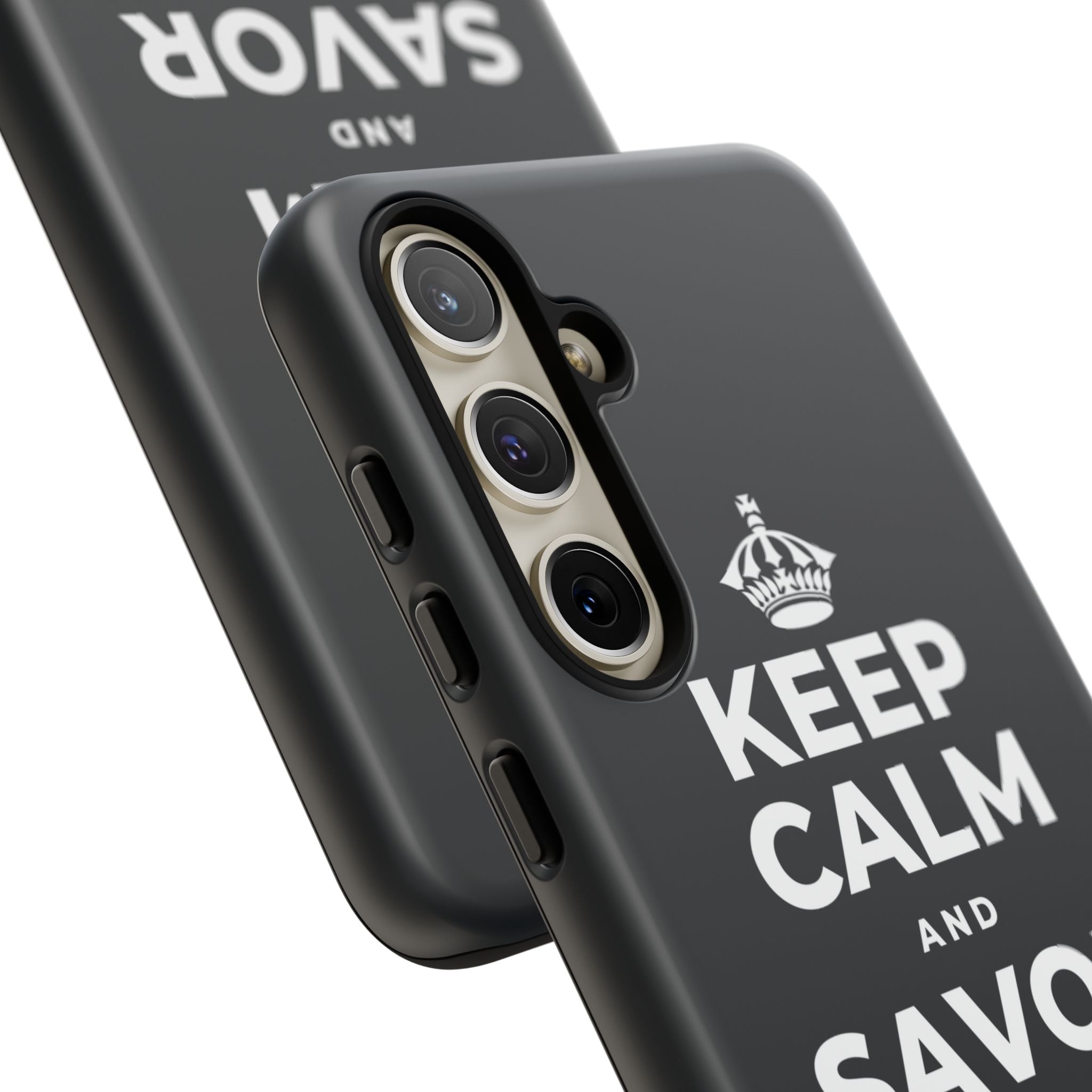 KEEP CALM AND SAVOR THIS MOMENT Phone Case (Dark)