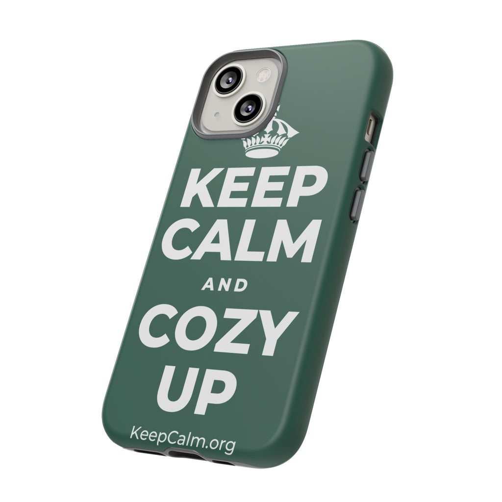 KEEP CALM AND COZY UP Phone Case