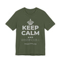 KEEP CALM AND 相信好事正在路上 T-Shirt (Military Green–Autumn)