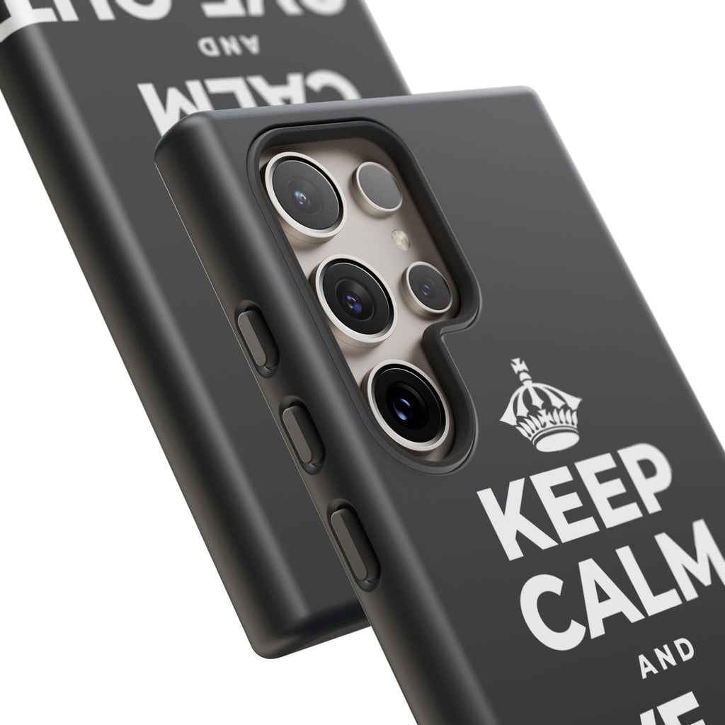 KEEP CALM AND LOVE OUT LOUD Phone Case (Dark)