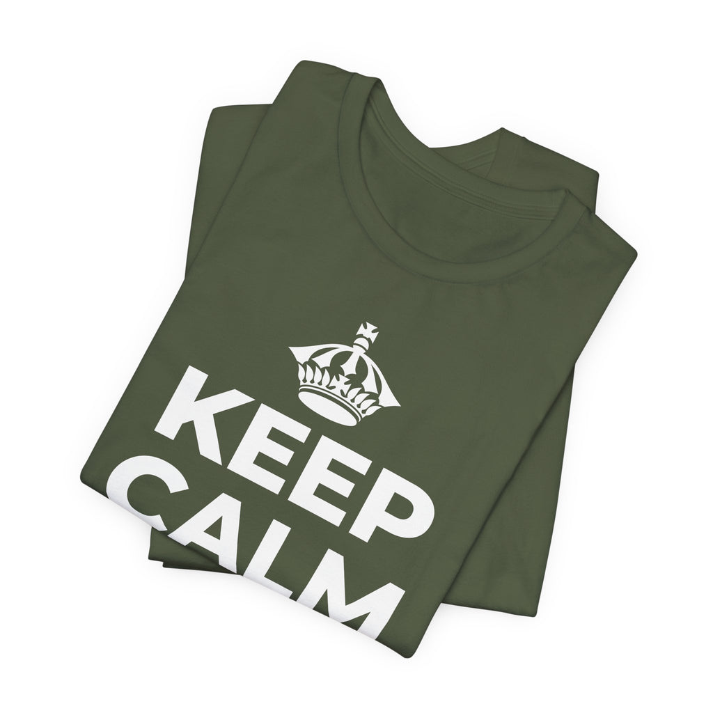 KEEP CALM AND เดินทีละก้าว T-Shirt (Military Green–Autumn)