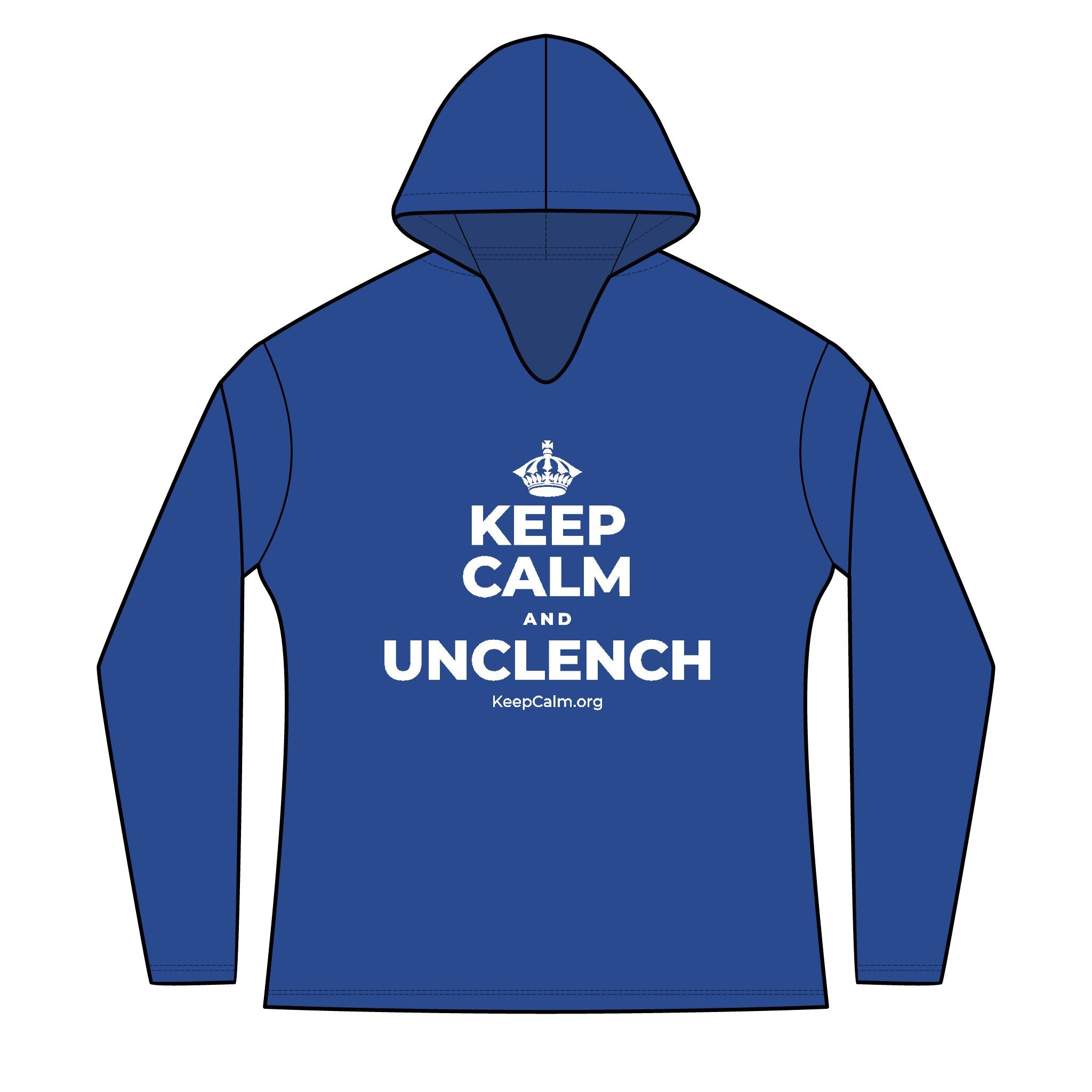 KEEP CALM AND UNCLENCH Women's Long Sleeve Hoodie