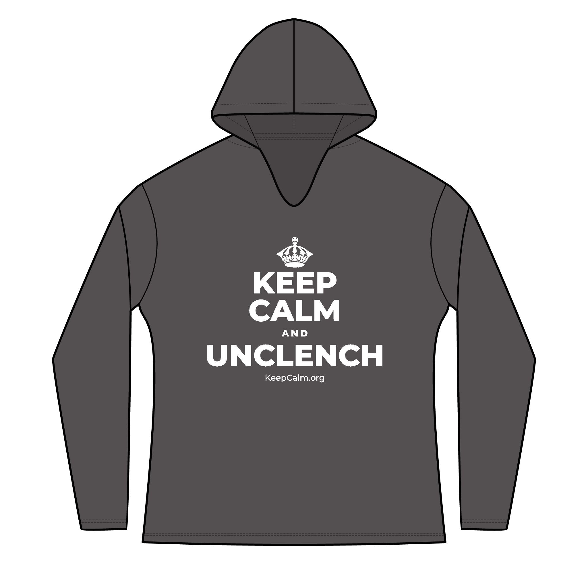 KEEP CALM AND UNCLENCH Women's Long Sleeve Hoodie
