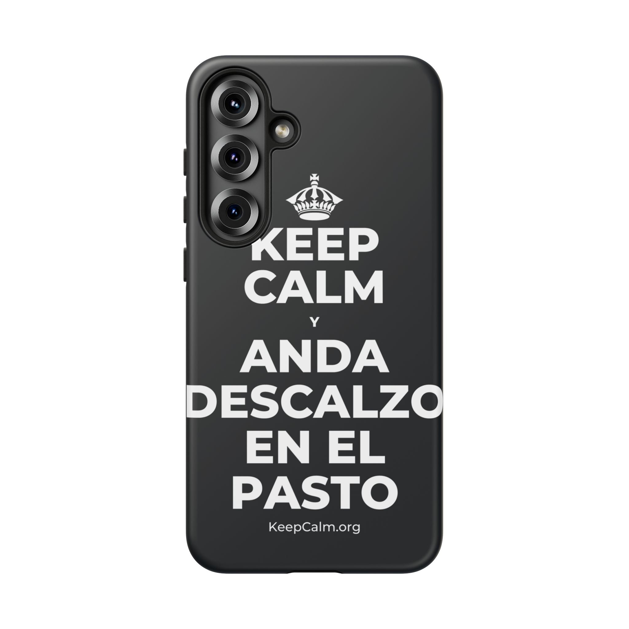 KEEP CALM Y ANDA DESCALZO EN EL PASTO Phone Case (Dark)