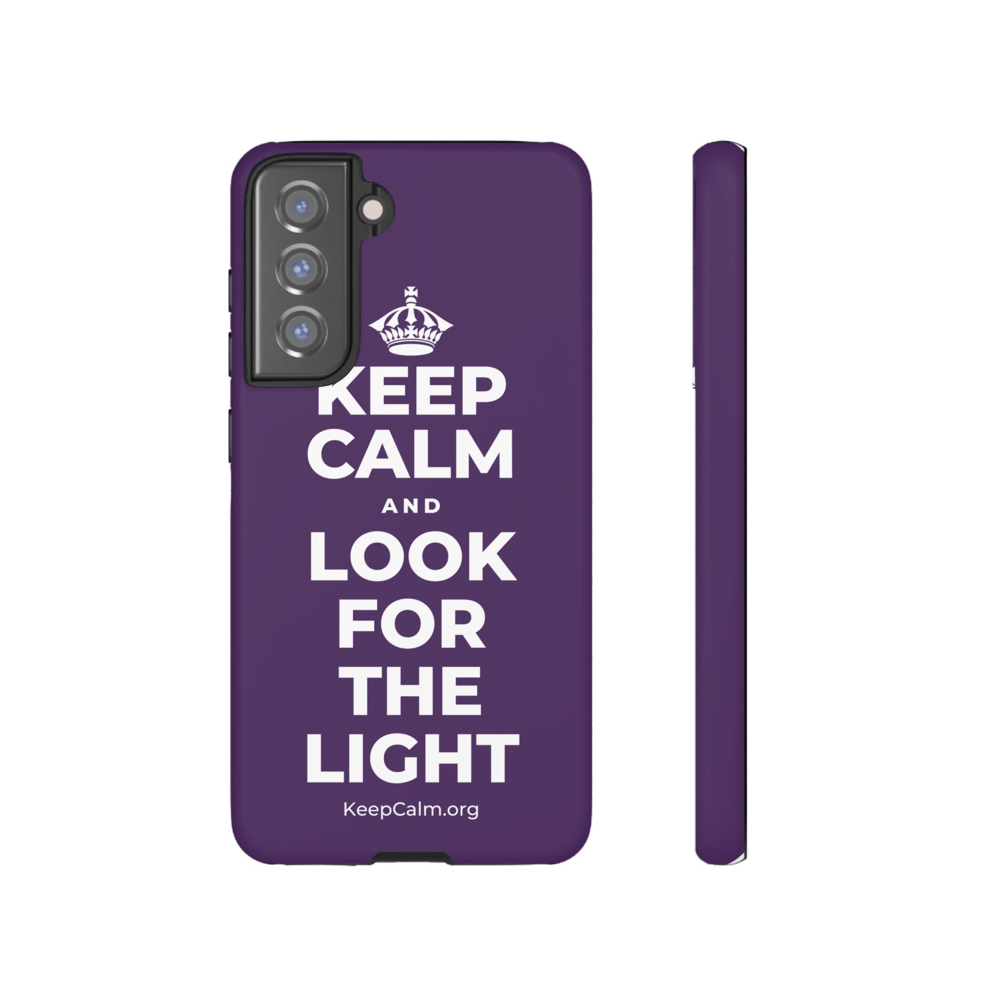 KEEP CALM AND LOOK FOR THE LIGHT Phone Case