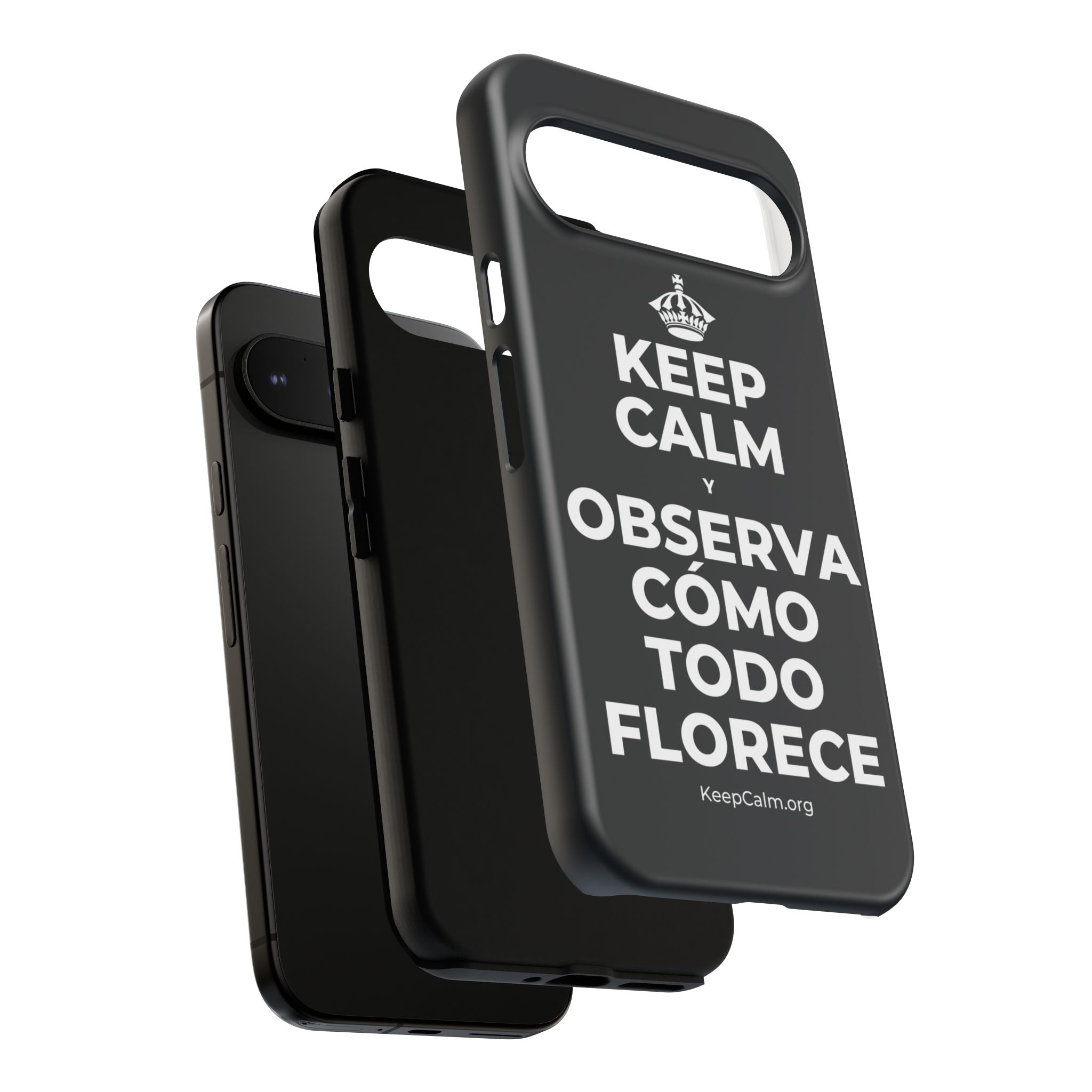 KEEP CALM Y OBSERVA CÓMO TODO FLORECE Phone Case (Dark)