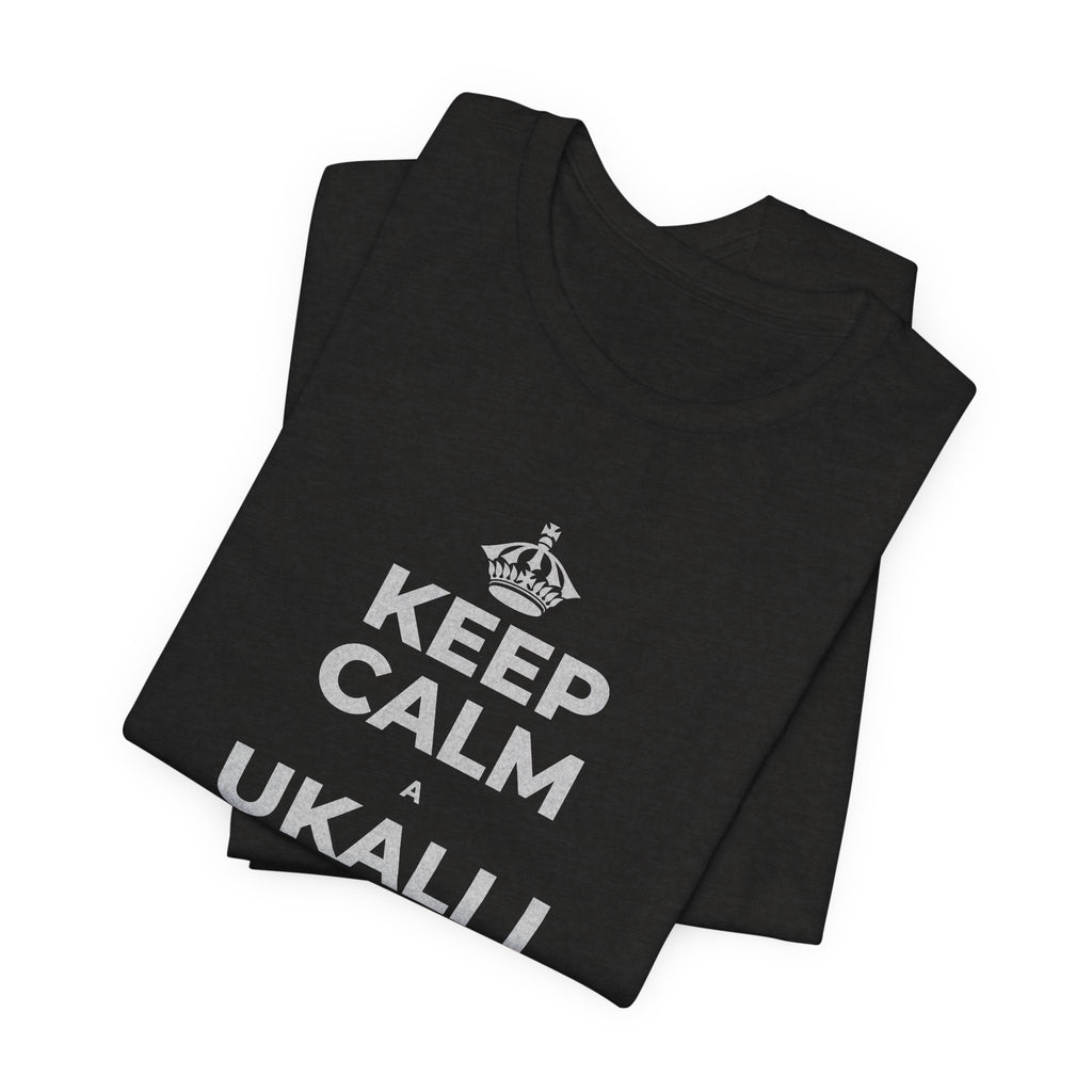 KEEP CALM A UKALI I KOU ʻĀLOHILOHI T-Shirt (Soft Cream–Heather Mauve)