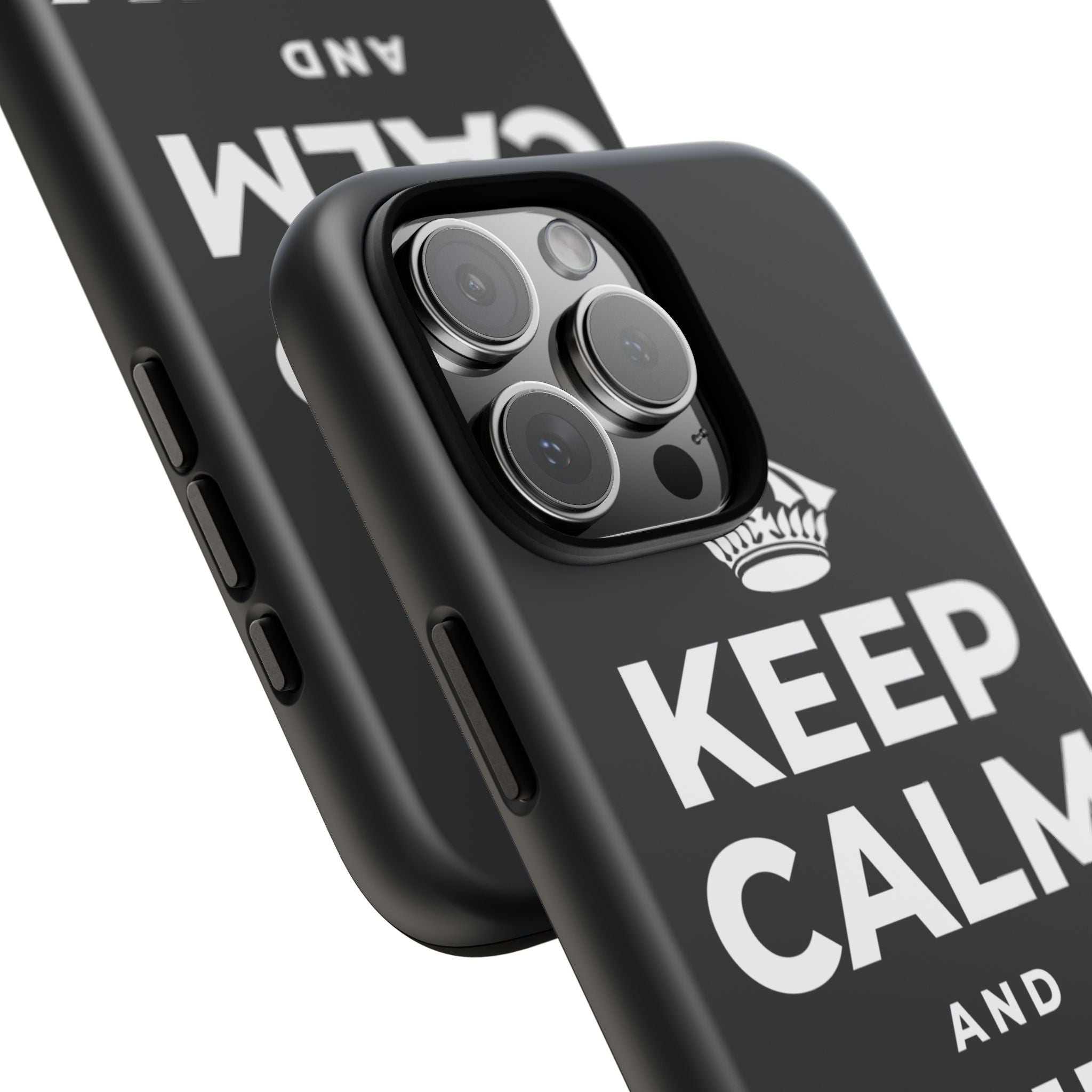 KEEP CALM AND DRINK WATER Phone Case (Dark)