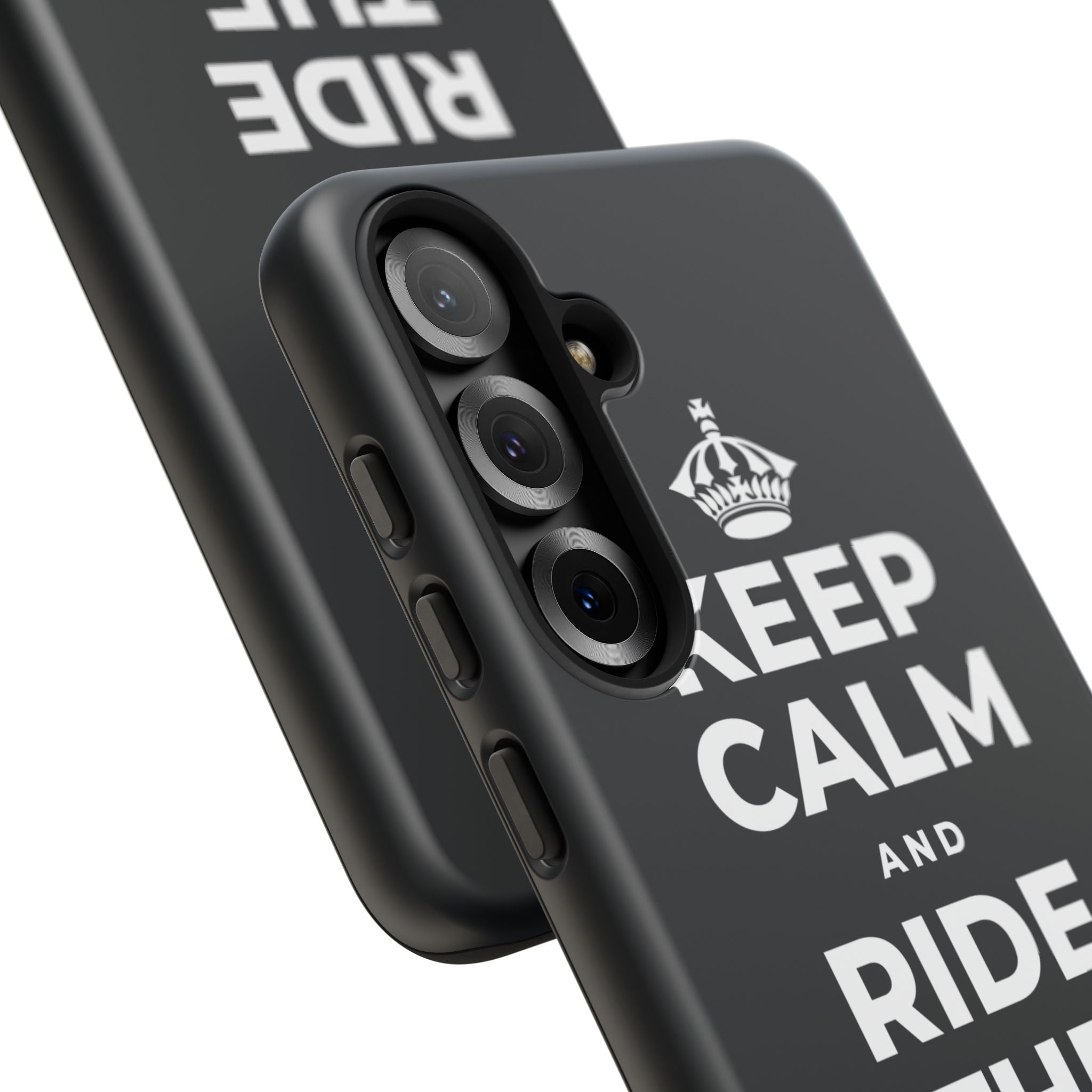 KEEP CALM AND RIDE THE GOOD WAVE Phone Case (Dark)