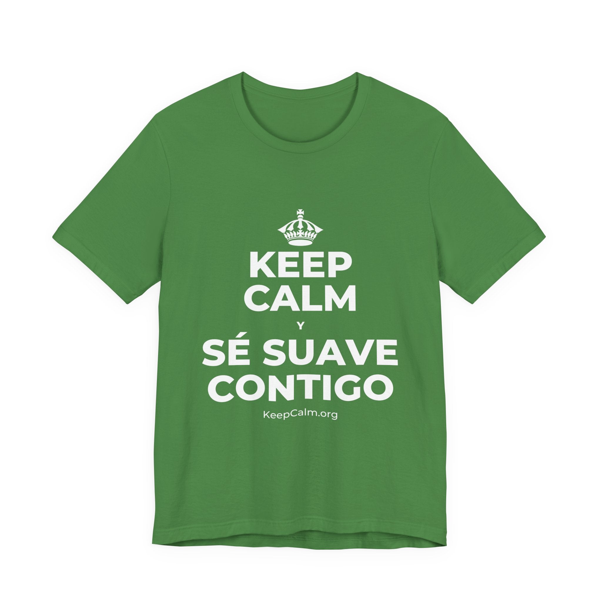 KEEP CALM Y SÉ SUAVE CONTIGO T-Shirt (Baby Blue–Silver)