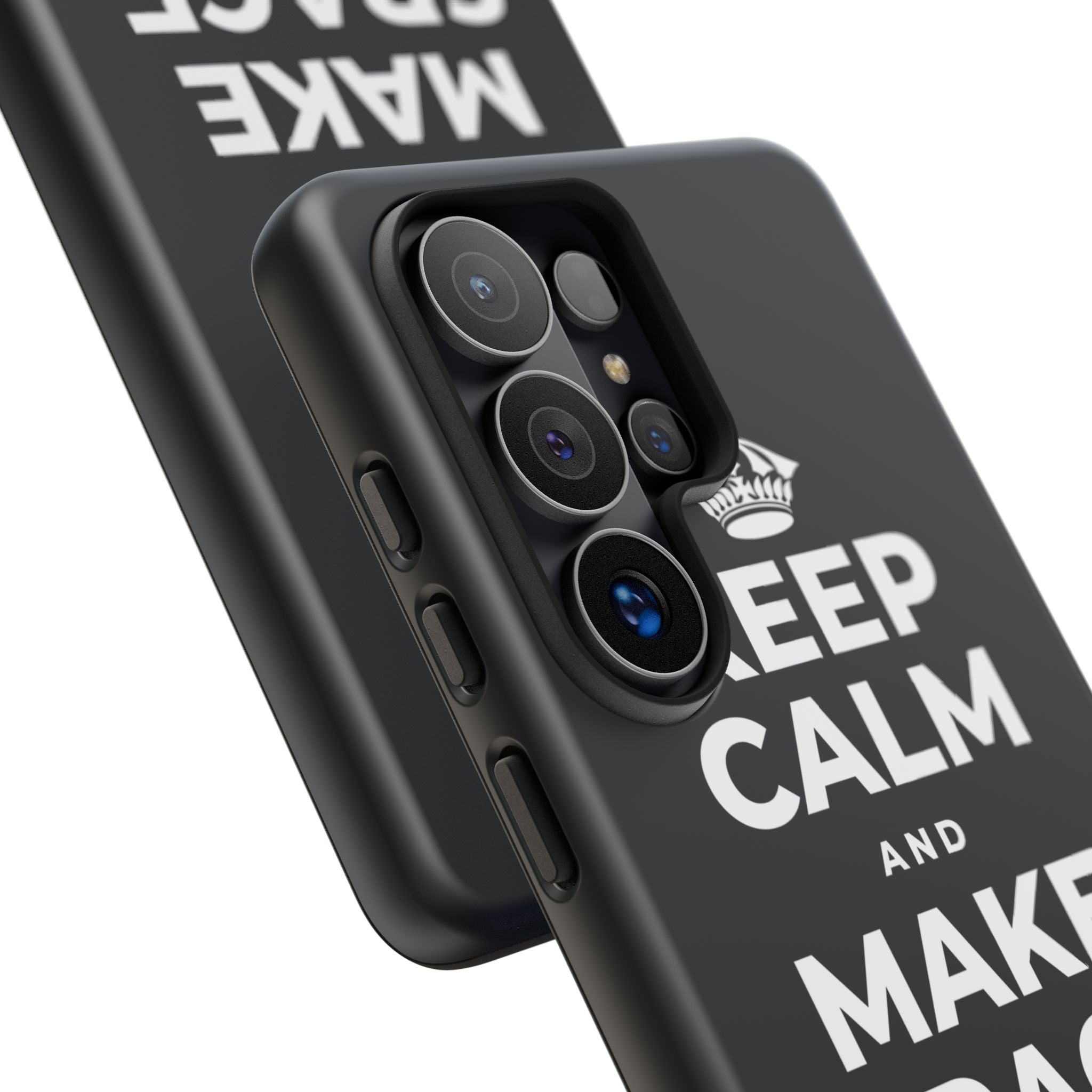 KEEP CALM AND MAKE SPACE TO BREATHE Phone Case (Dark)