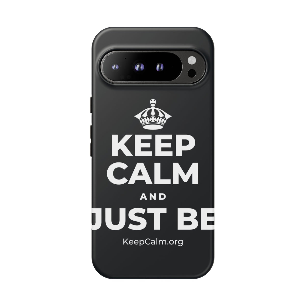 KEEP CALM AND JUST BE Phone Case (Dark)