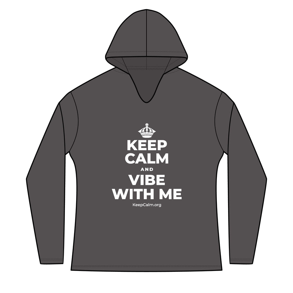 KEEP CALM AND VIBE WITH ME Women's Long Sleeve Hoodie