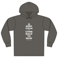 KEEP CALM AND COME BACK TO NOW Organic Hoodie Tee
