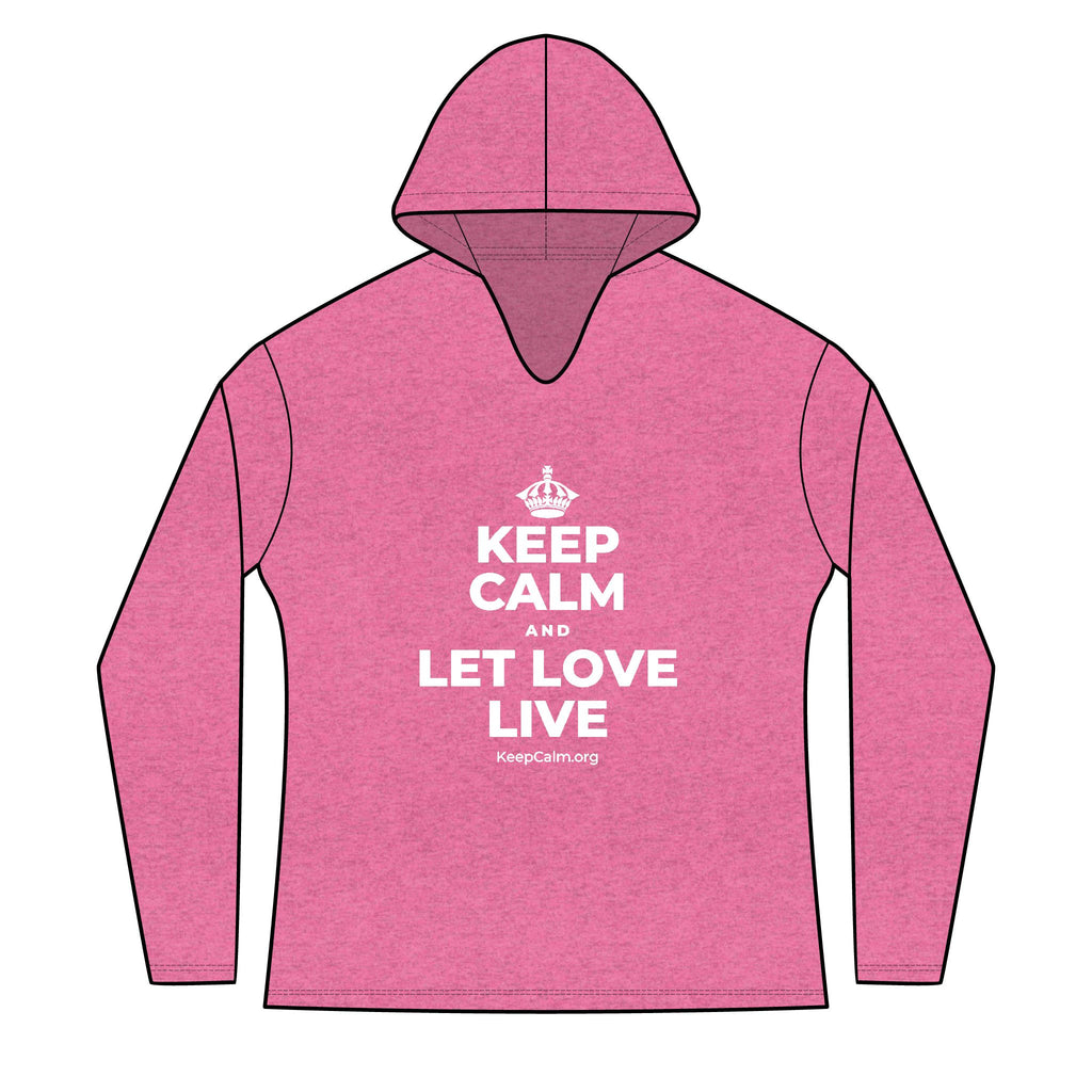 KEEP CALM AND LET LOVE LIVE Women's Long Sleeve Hoodie