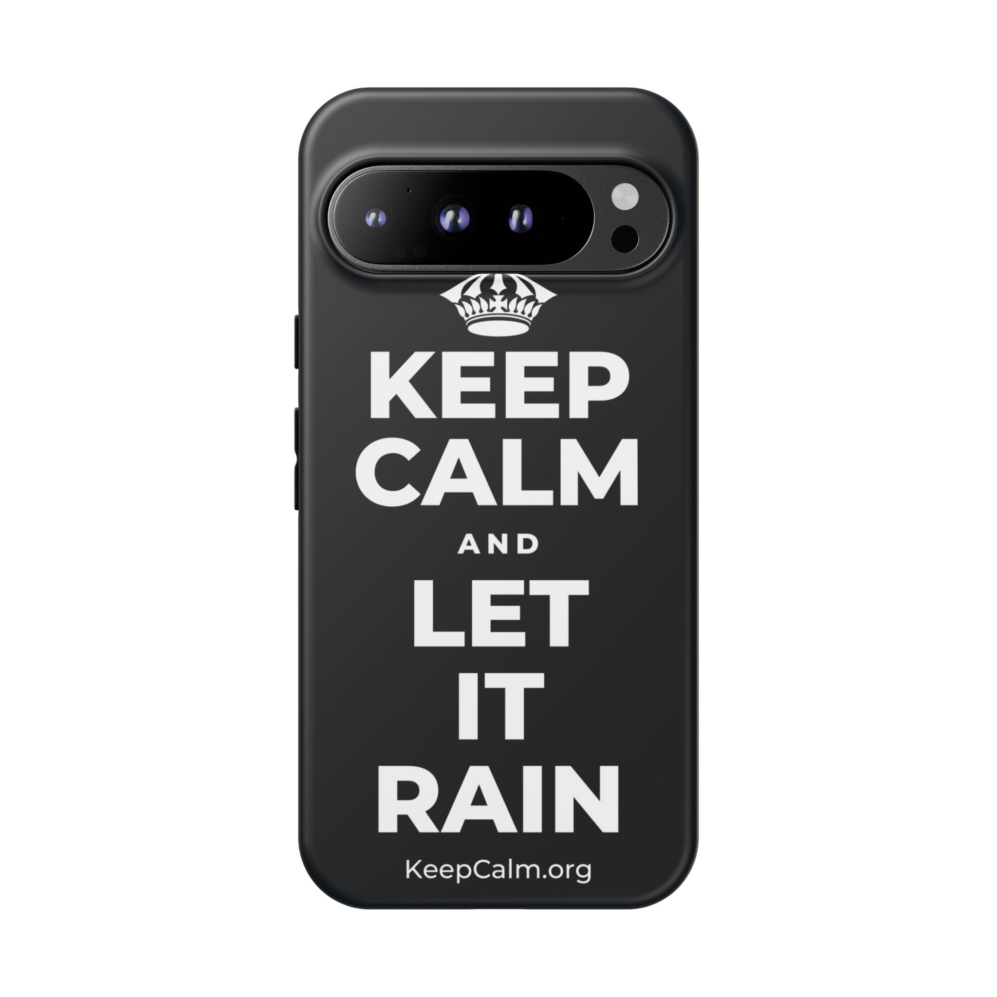 KEEP CALM AND LET IT RAIN Phone Case (Dark)