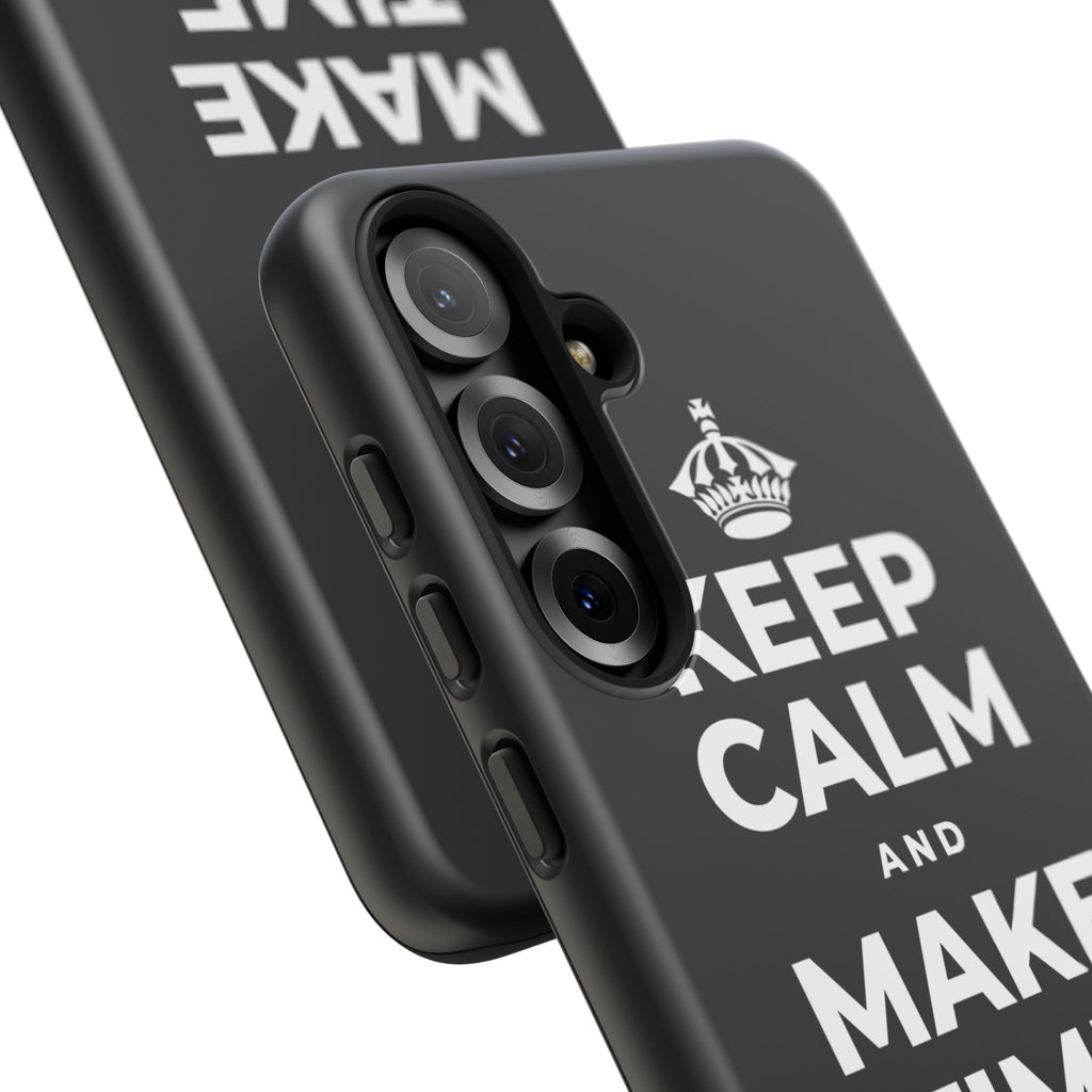 KEEP CALM AND MAKE TIME TO PLAY Phone Case (Dark)