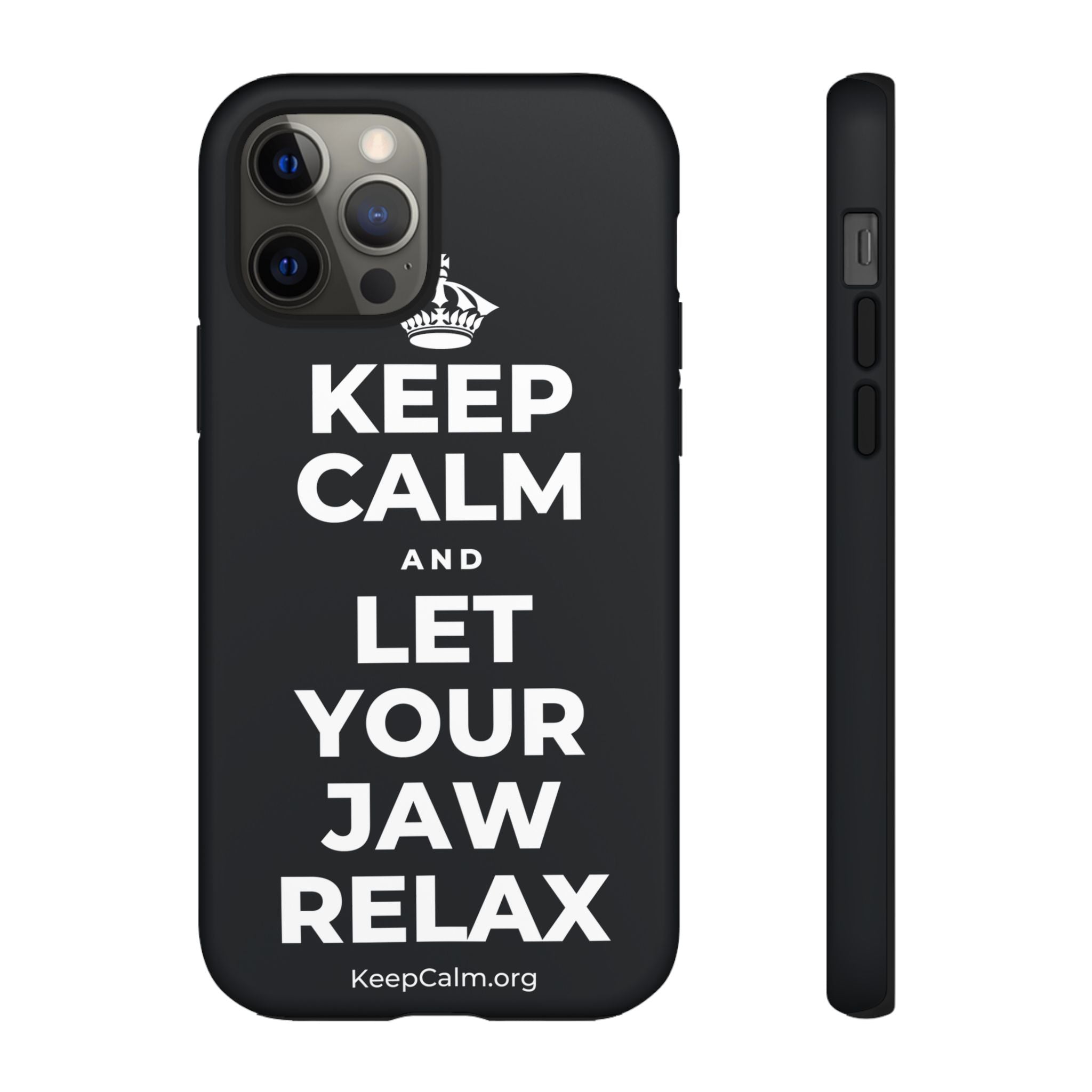 KEEP CALM AND LET YOUR JAW RELAX Phone Case (Dark)