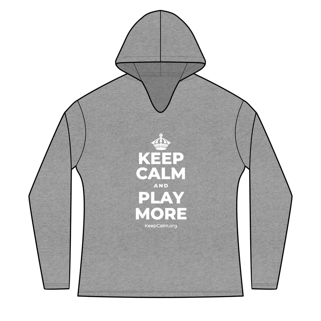 KEEP CALM AND PLAY MORE Women's Long Sleeve Hoodie