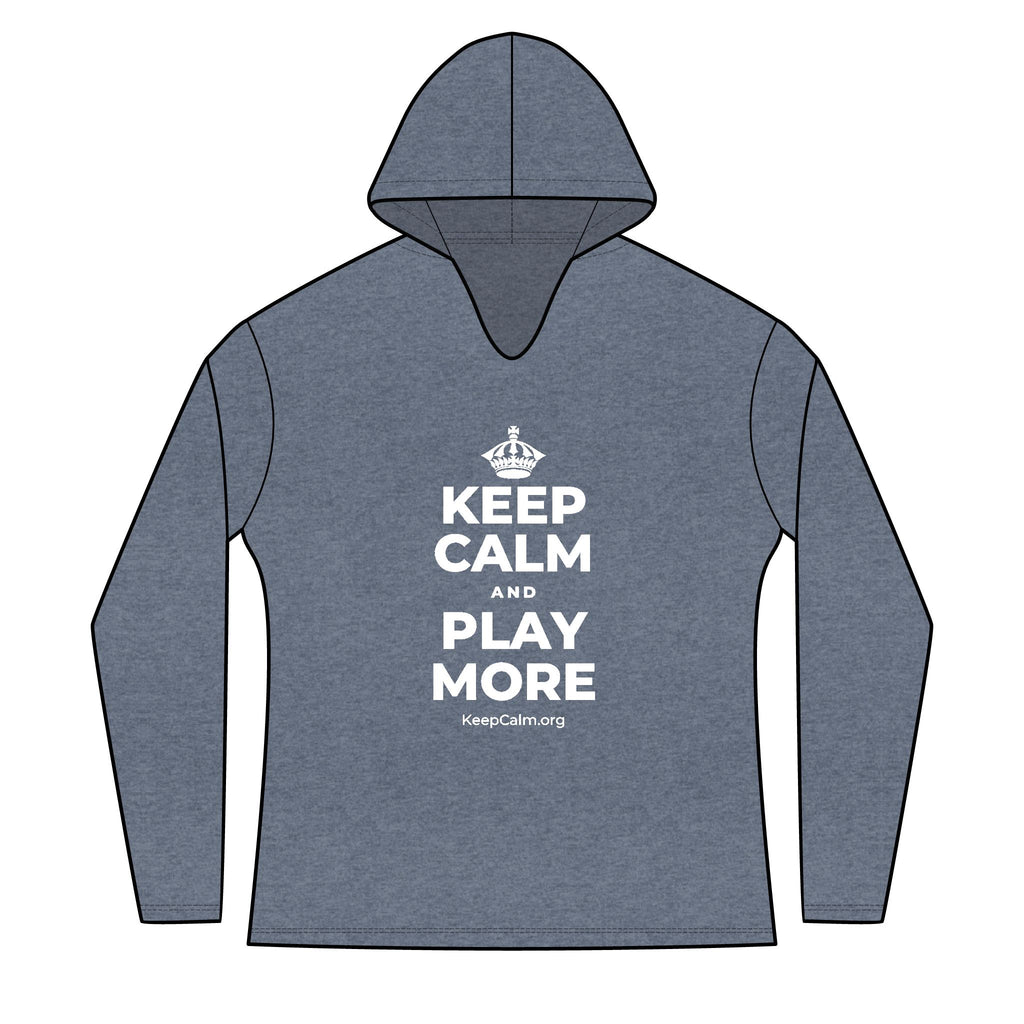 KEEP CALM AND PLAY MORE Women's Long Sleeve Hoodie