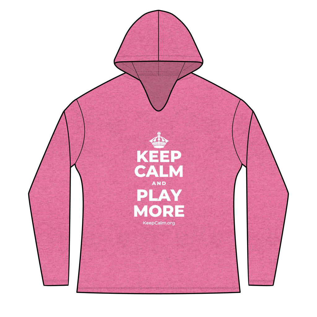 KEEP CALM AND PLAY MORE Women's Long Sleeve Hoodie