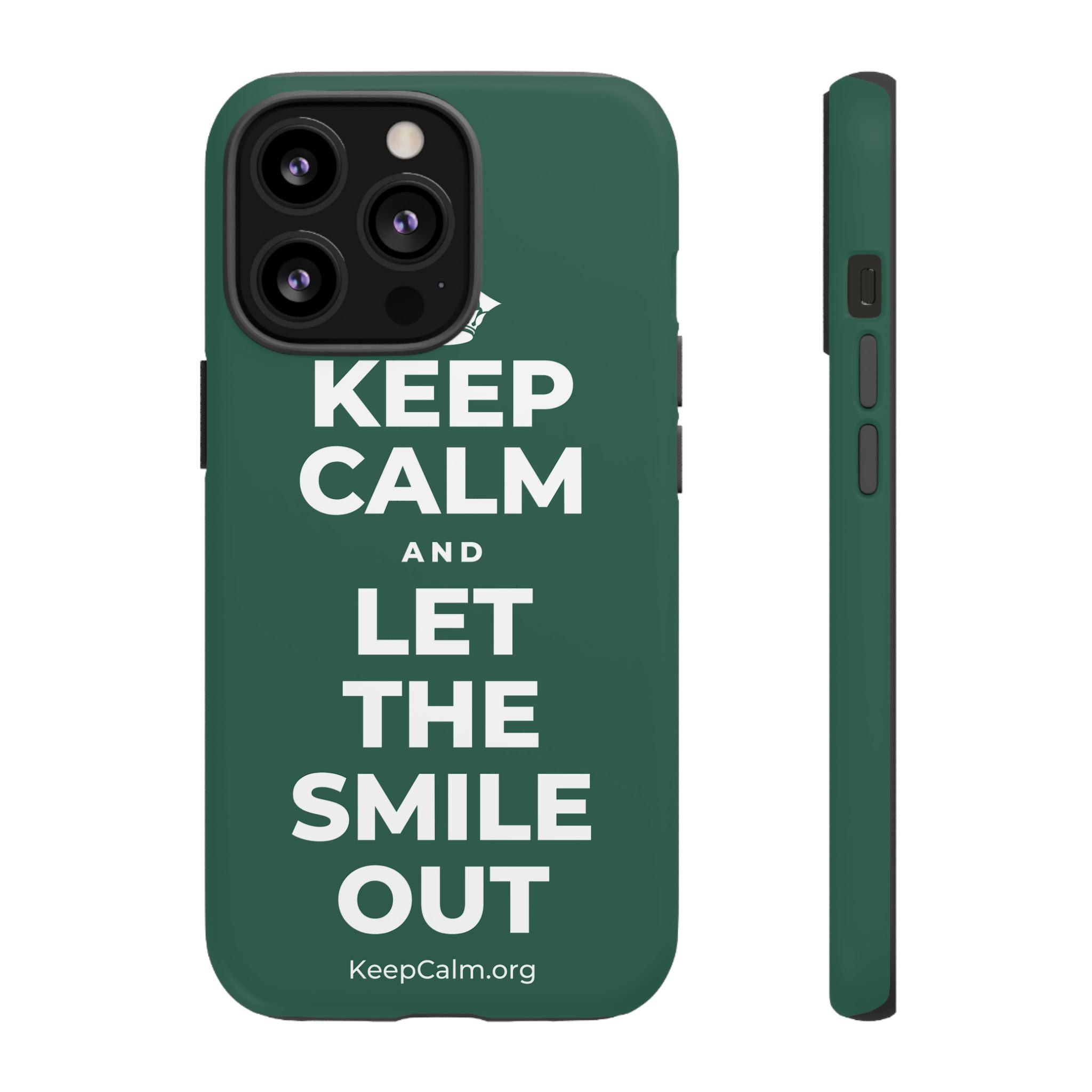 KEEP CALM AND LET THE SMILE OUT Phone Case