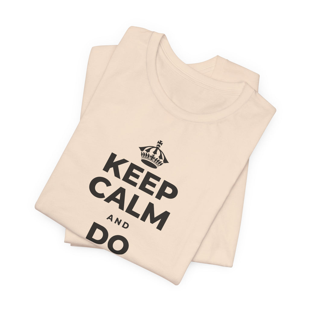 KEEP CALM AND DO WHAT FILLS YOU T-Shirt (Soft Cream–Heather Mauve)