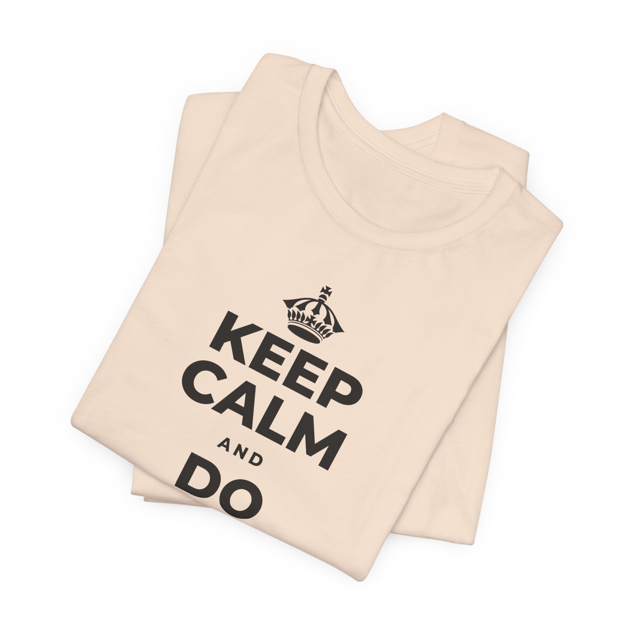 KEEP CALM AND DO WHAT FILLS YOU T-Shirt (Soft Cream–Heather Mauve)