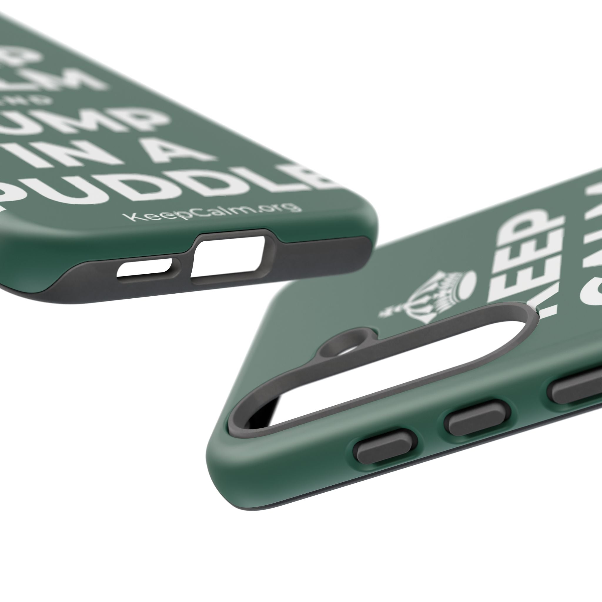 KEEP CALM AND JUMP IN A PUDDLE Phone Case
