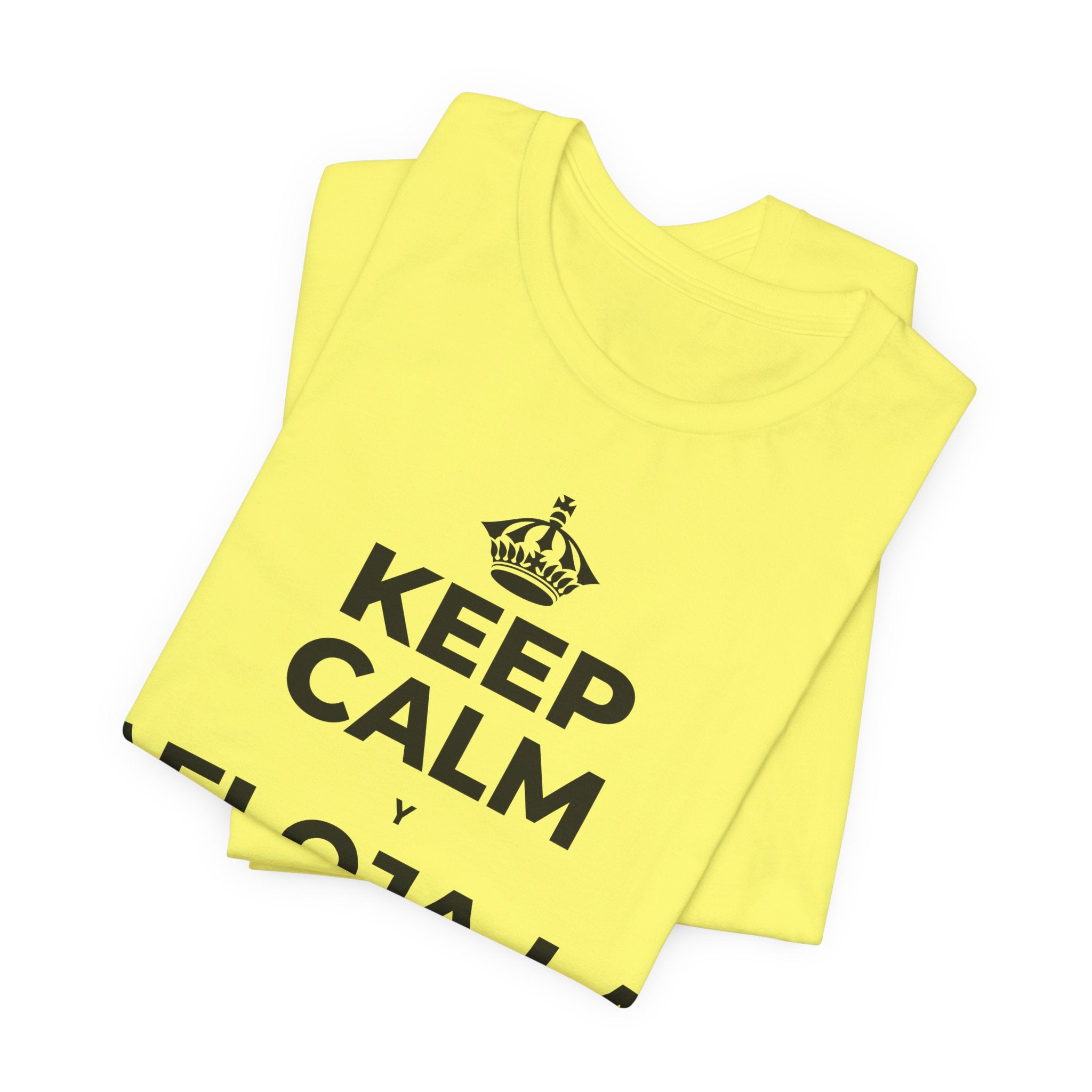 KEEP CALM Y AFLOJA LA MANDÍBULA T-Shirt (Soft Cream–Heather Mauve)
