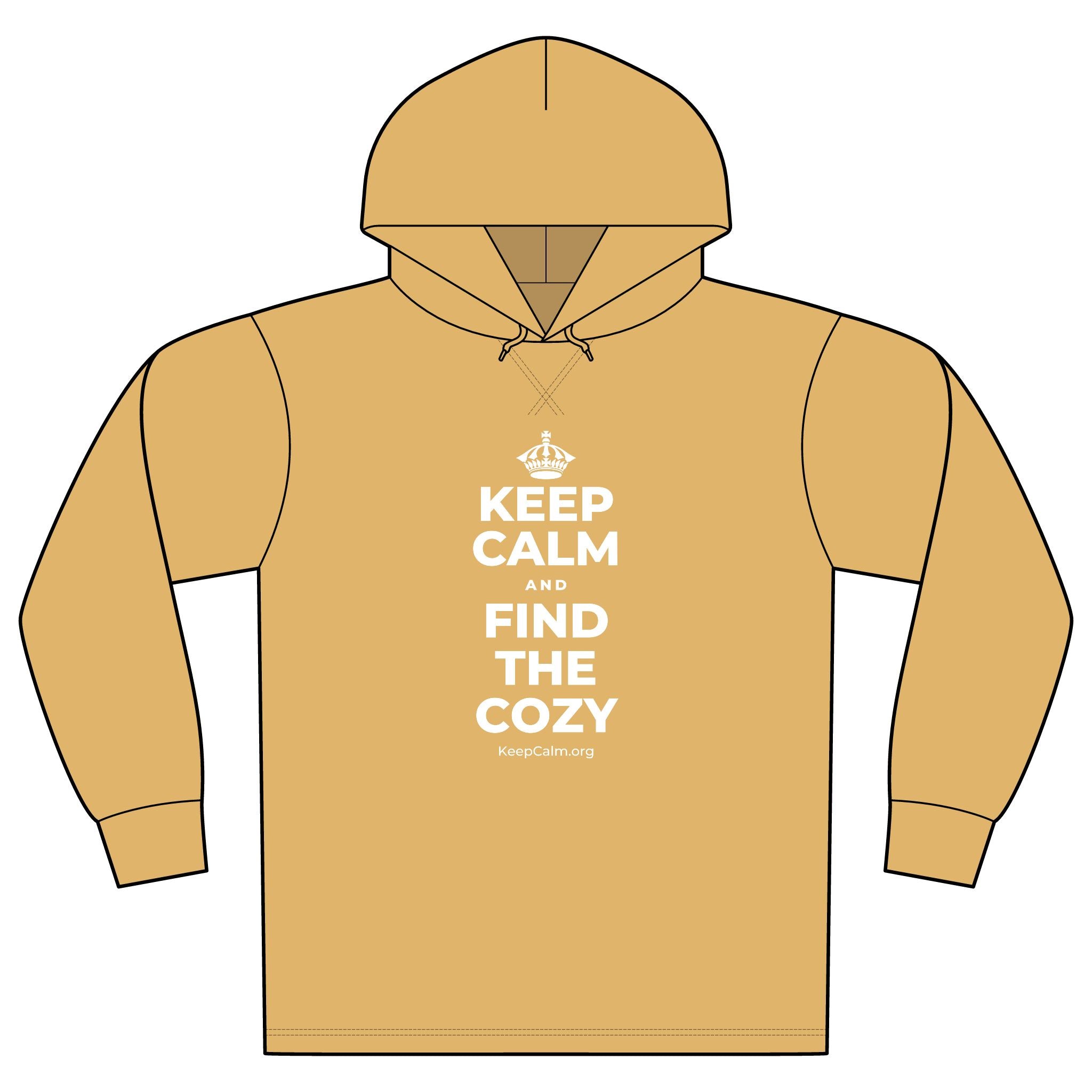 KEEP CALM AND FIND THE COZY Organic Hoodie Tee
