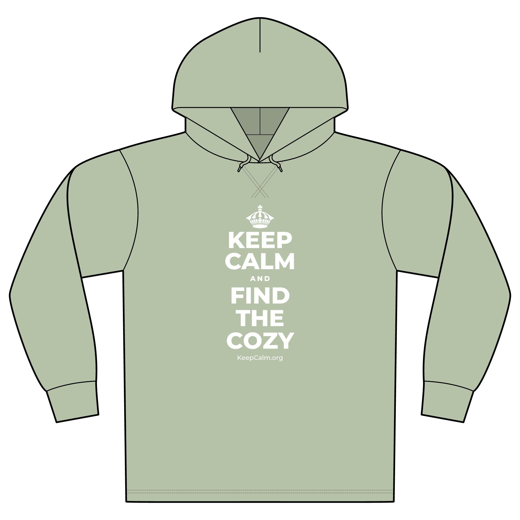 KEEP CALM AND FIND THE COZY Organic Hoodie Tee