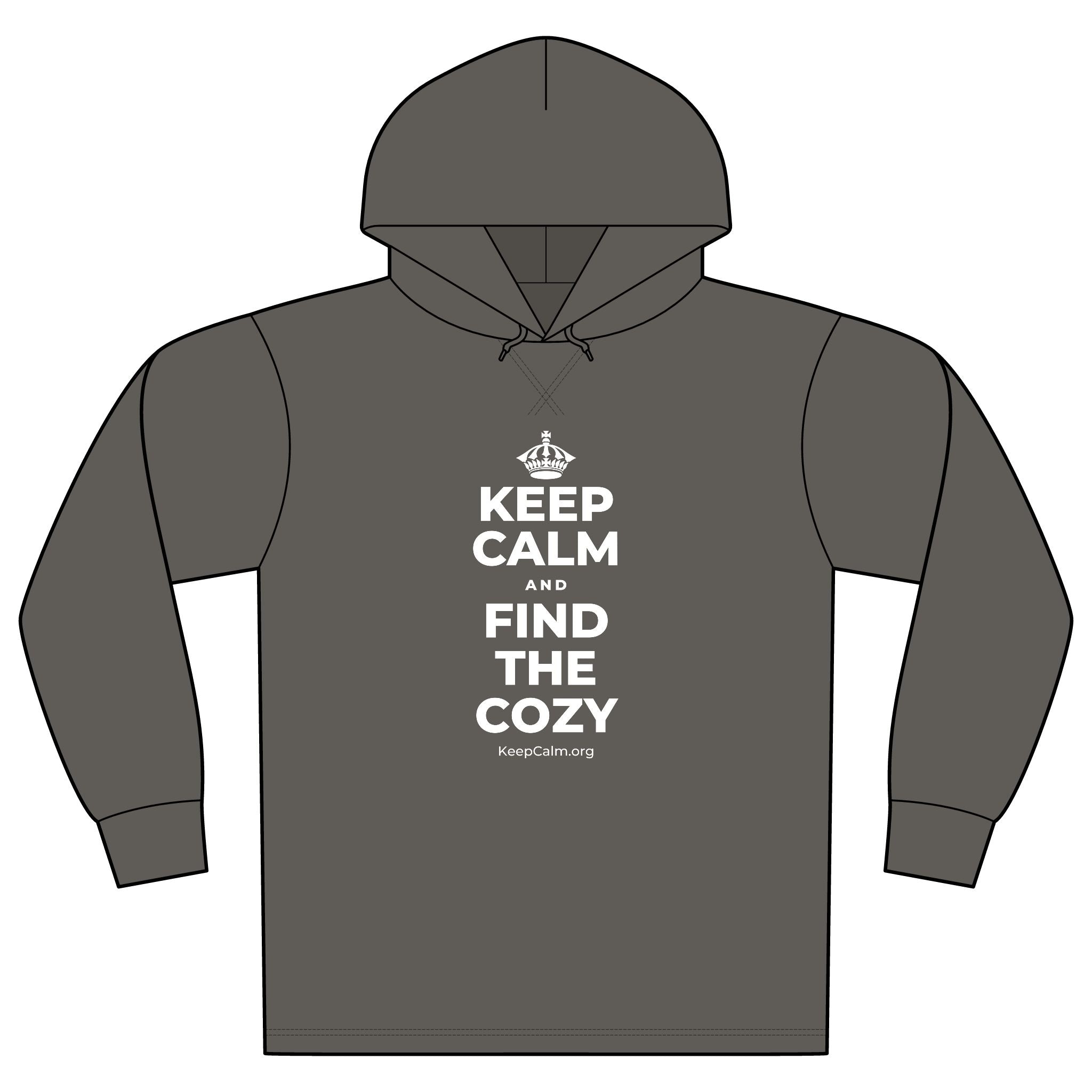 KEEP CALM AND FIND THE COZY Organic Hoodie Tee