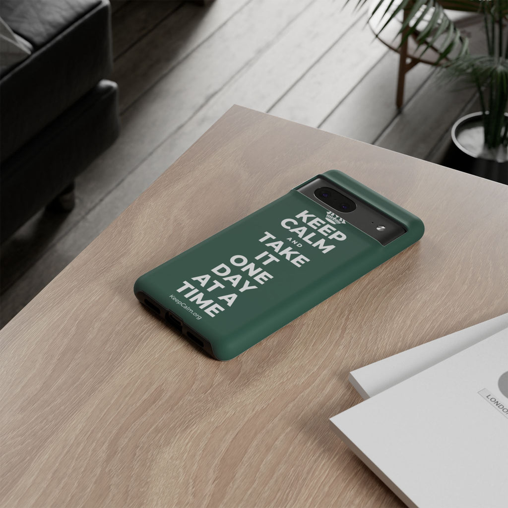 KEEP CALM AND TAKE IT ONE DAY AT A TIME Phone Case