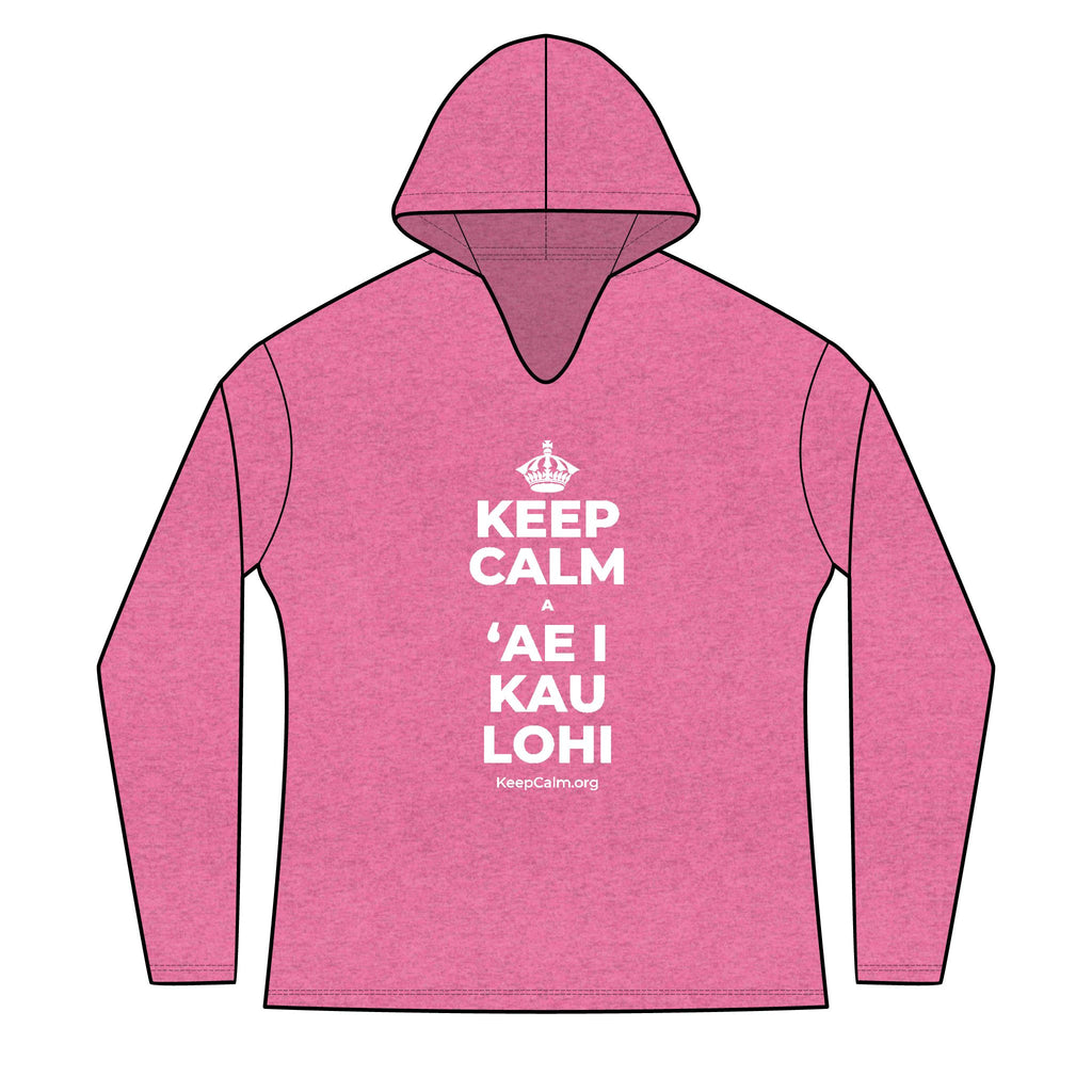 KEEP CALM A ʻAE I KAU LOHI Women's Long Sleeve Hoodie