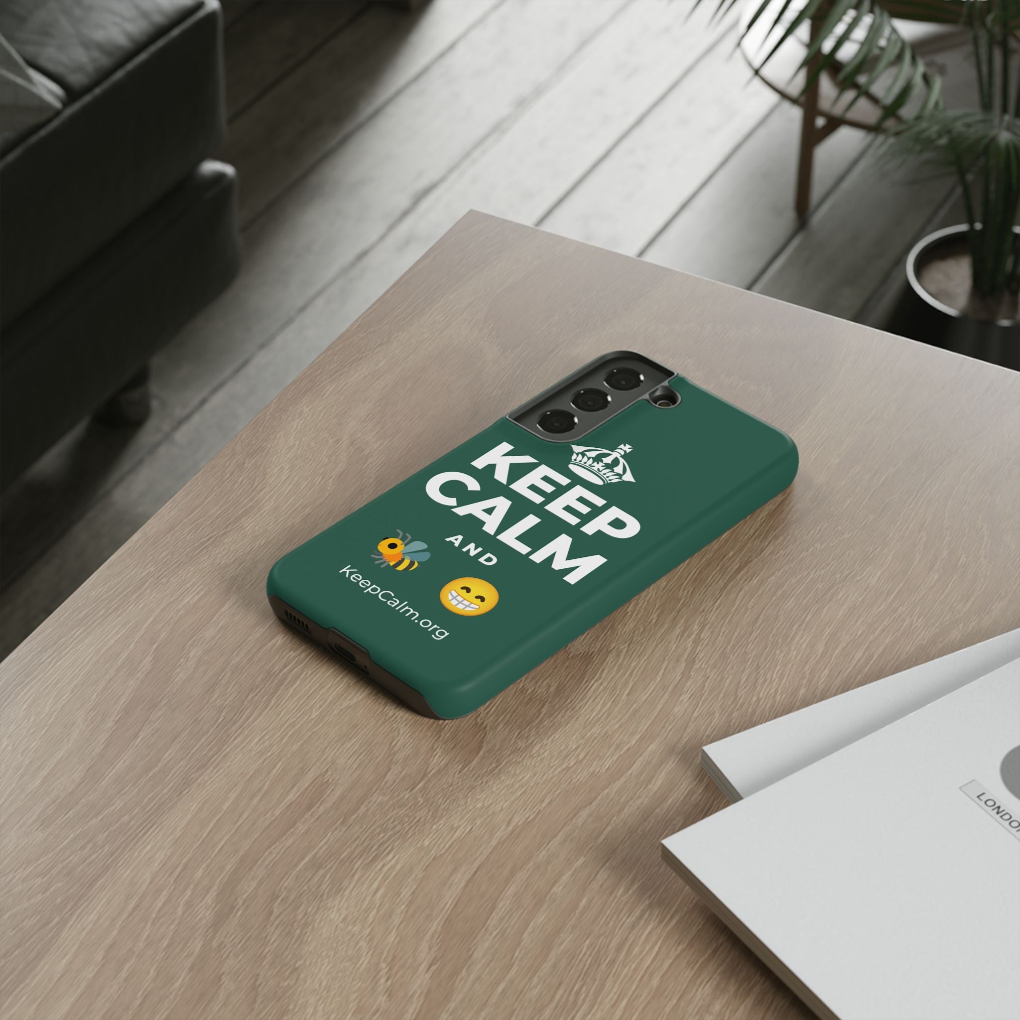 KEEP CALM AND BEE HAPPY Phone Case