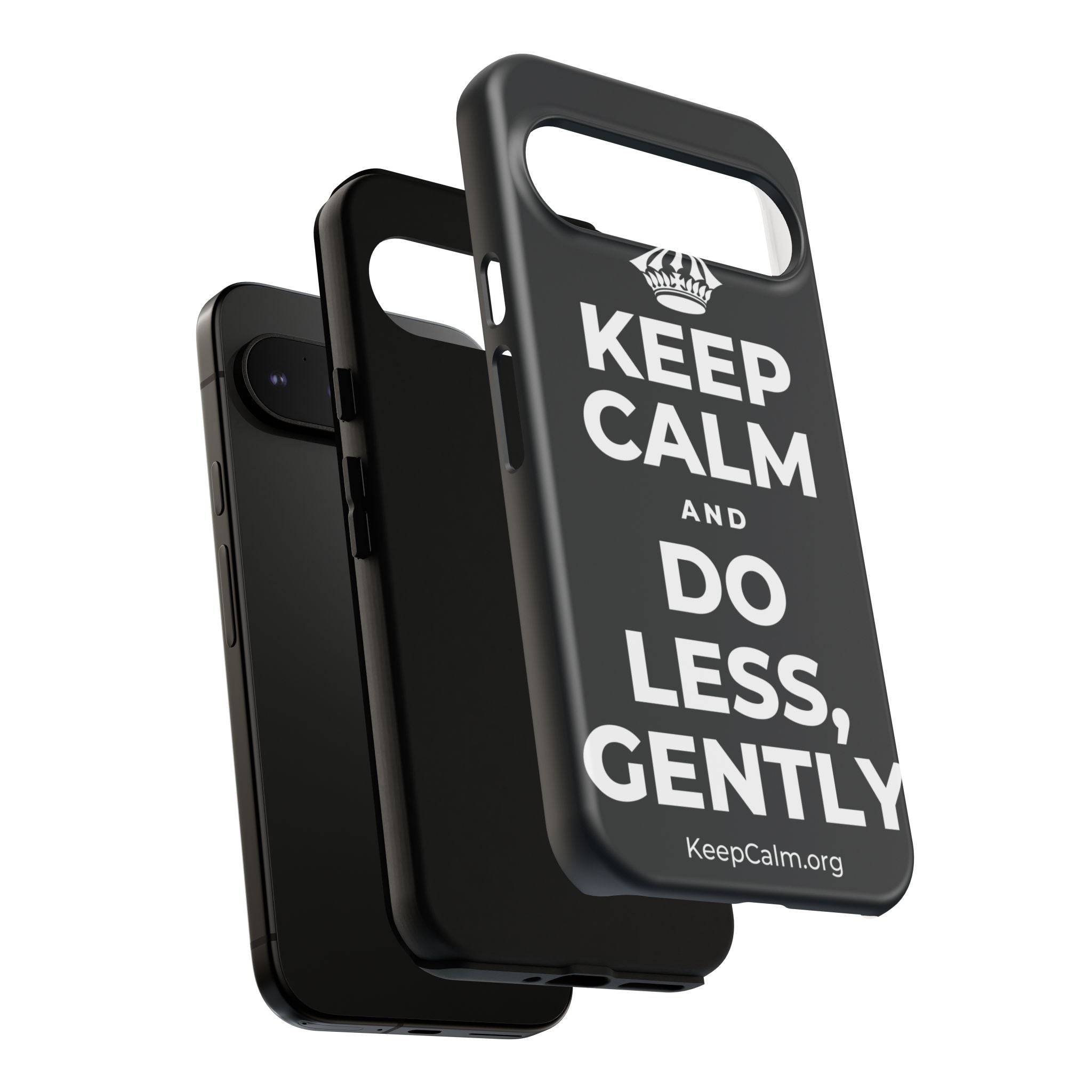 KEEP CALM AND DO LESS, GENTLY Phone Case (Dark)