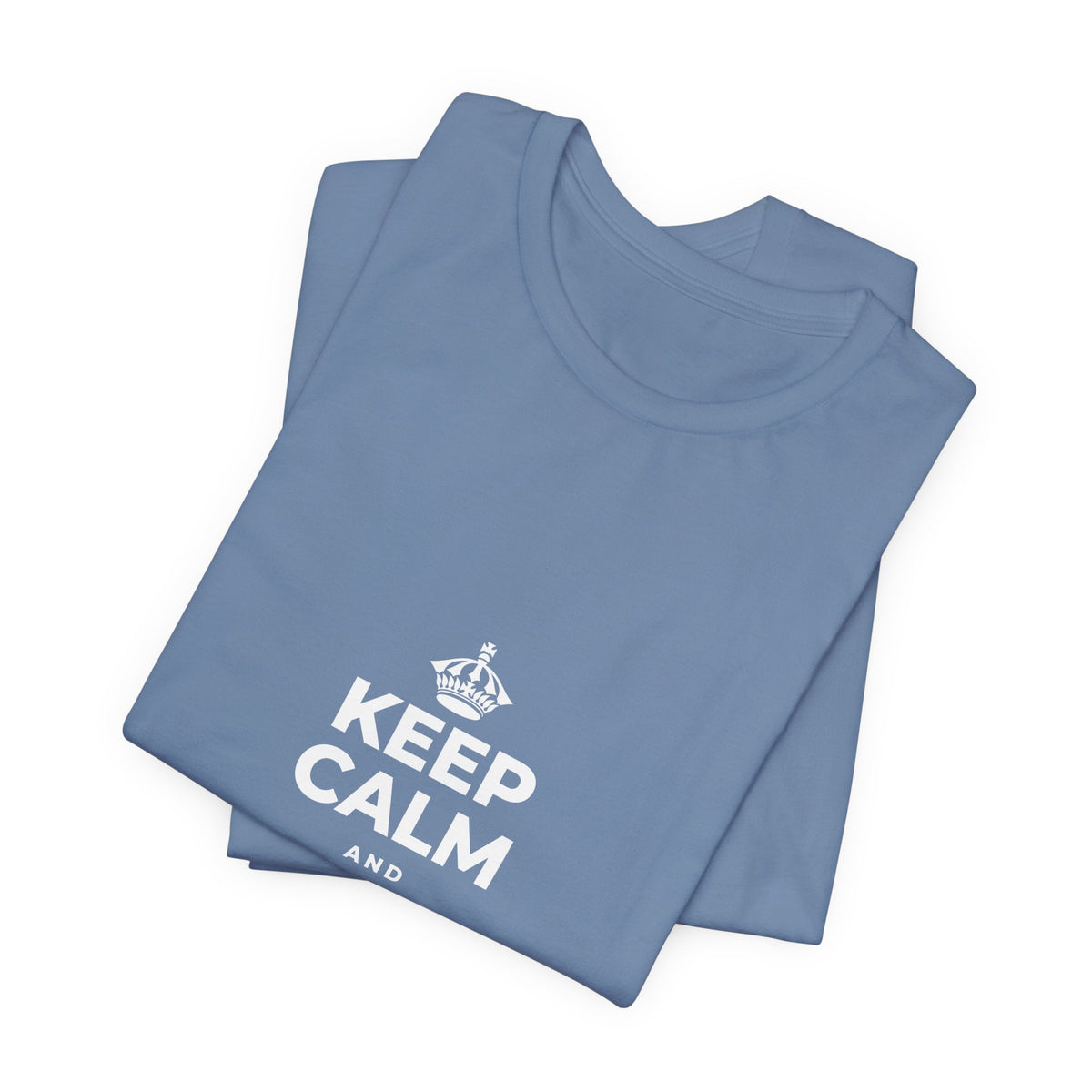 KEEP CALM AND STAY UNBOTHERED T-Shirt (Soft Cream–Heather Mauve)