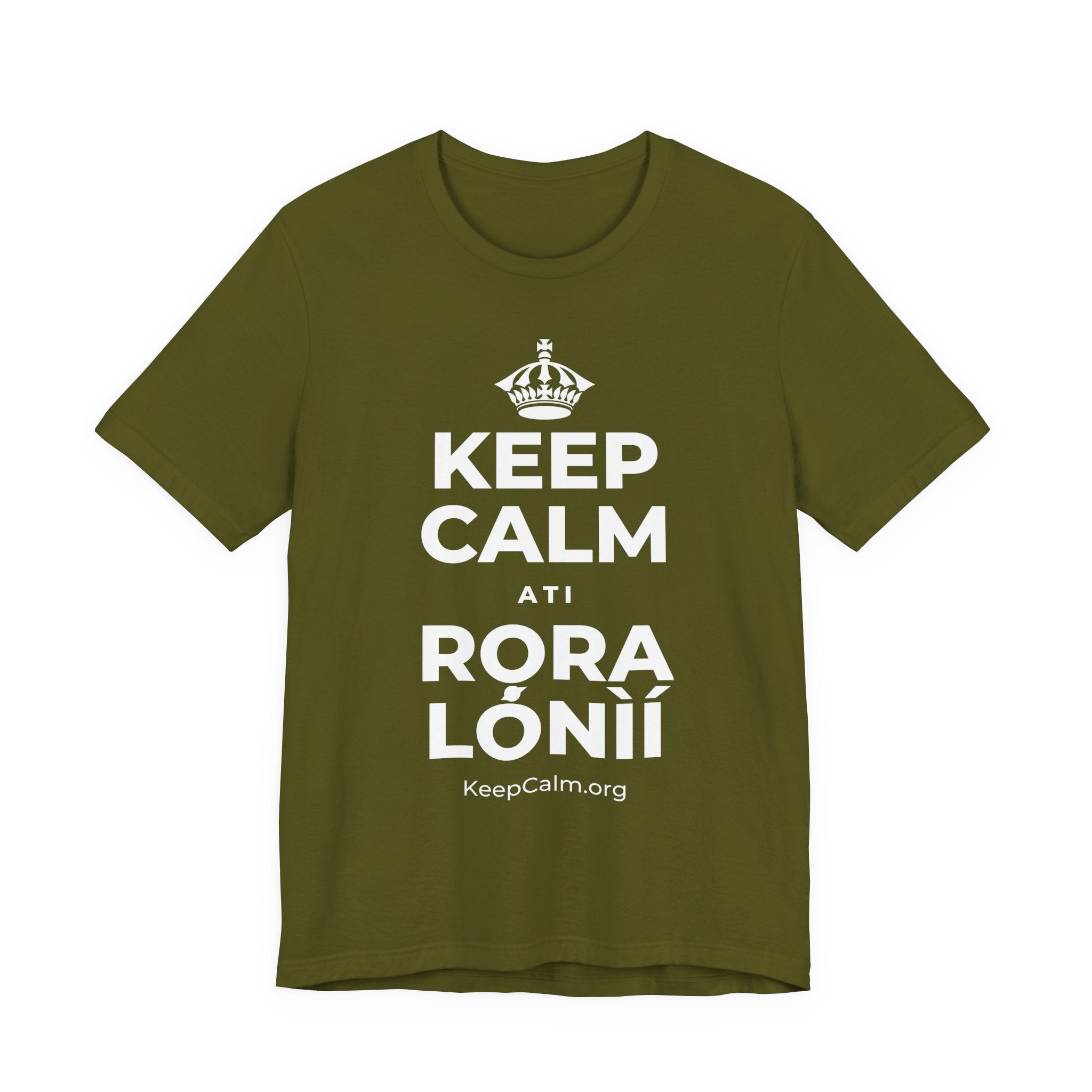 KEEP CALM ATI RỌRA LÓNÌÍ T-Shirt (Baby Blue–Silver)