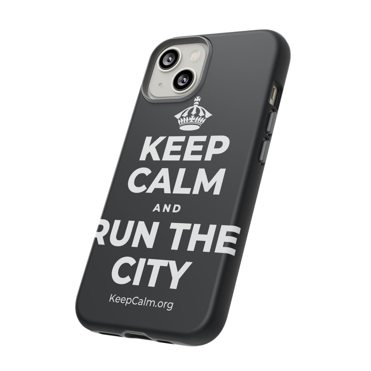 KEEP CALM AND RUN THE CITY Phone Case (Dark)