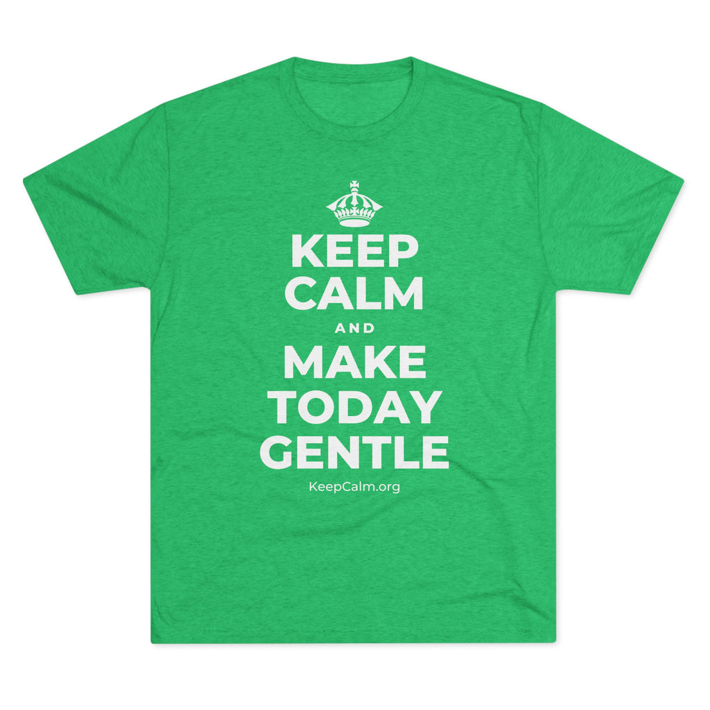 KEEP CALM AND MAKE TODAY GENTLE Tri-Blend Tee