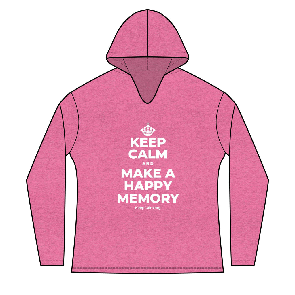 KEEP CALM AND MAKE A HAPPY MEMORY Women's Long Sleeve Hoodie