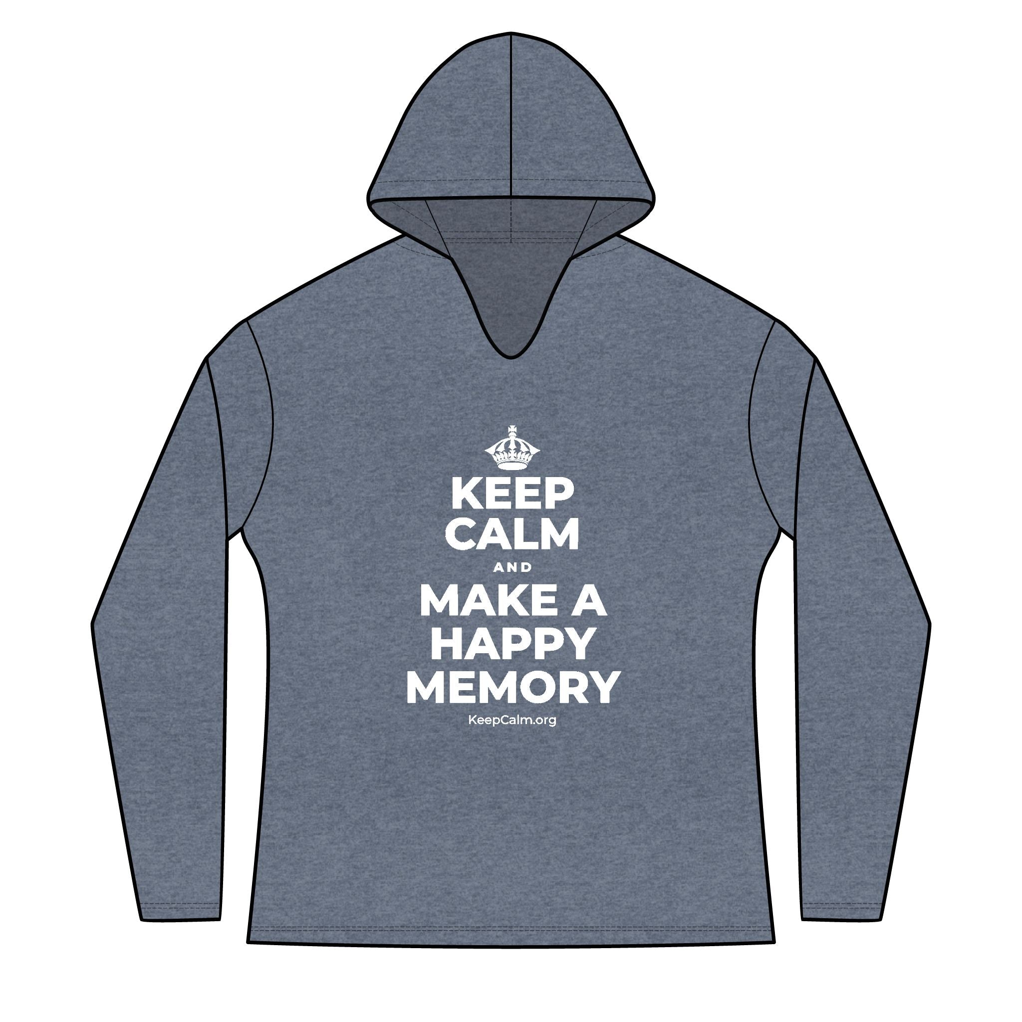 KEEP CALM AND MAKE A HAPPY MEMORY Women's Long Sleeve Hoodie