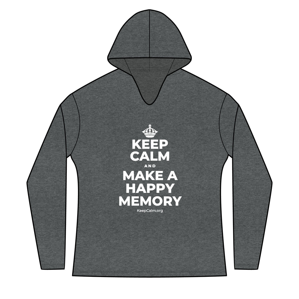 KEEP CALM AND MAKE A HAPPY MEMORY Women's Long Sleeve Hoodie