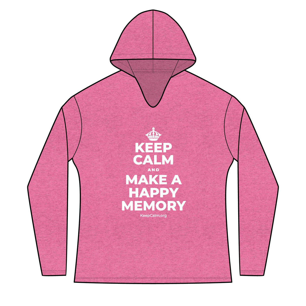 KEEP CALM AND MAKE A HAPPY MEMORY Women's Long Sleeve Hoodie