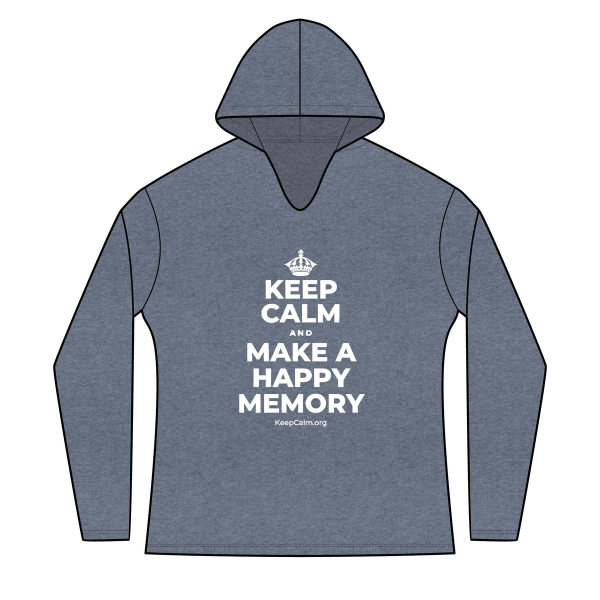 KEEP CALM AND MAKE A HAPPY MEMORY Women's Long Sleeve Hoodie