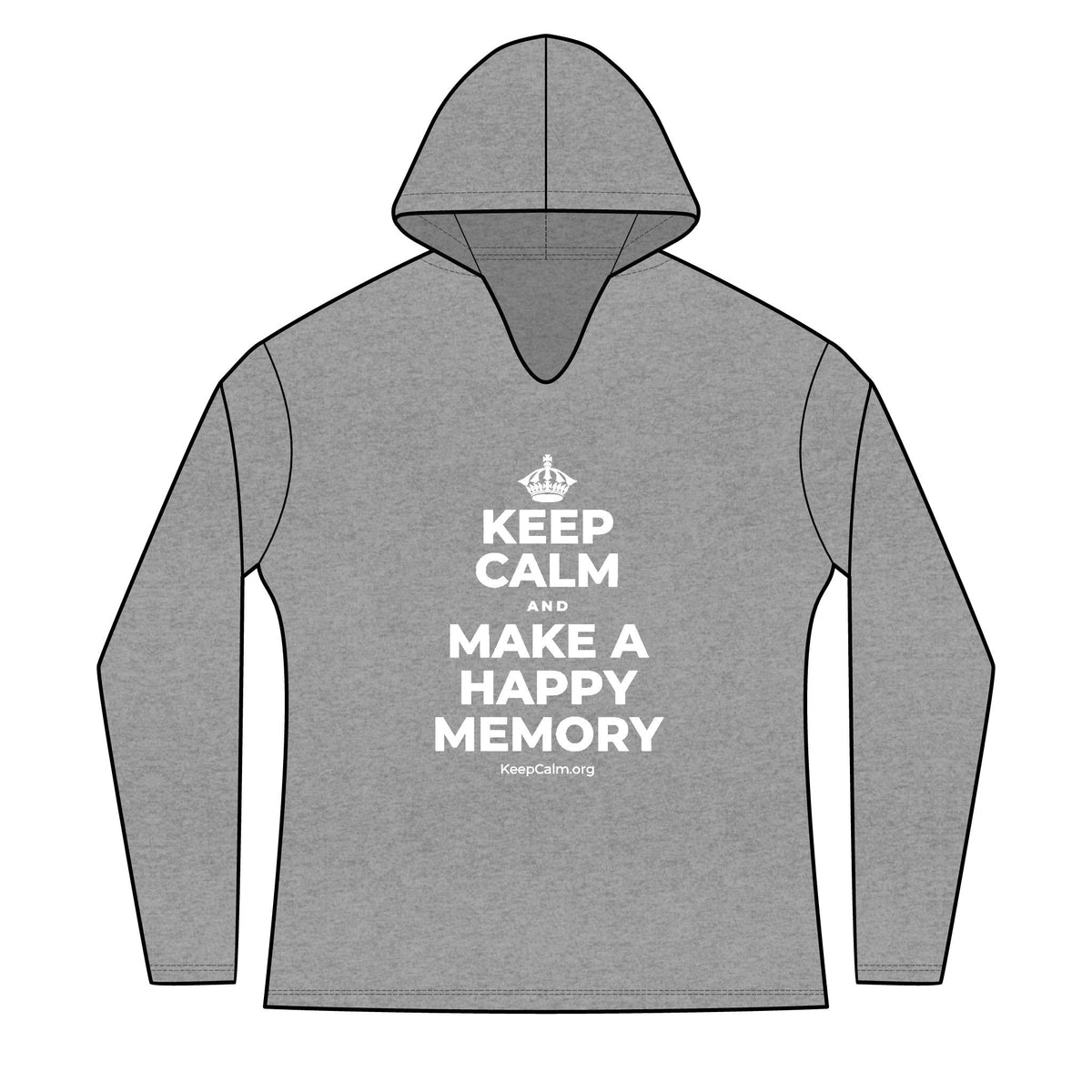 KEEP CALM AND MAKE A HAPPY MEMORY Women's Long Sleeve Hoodie