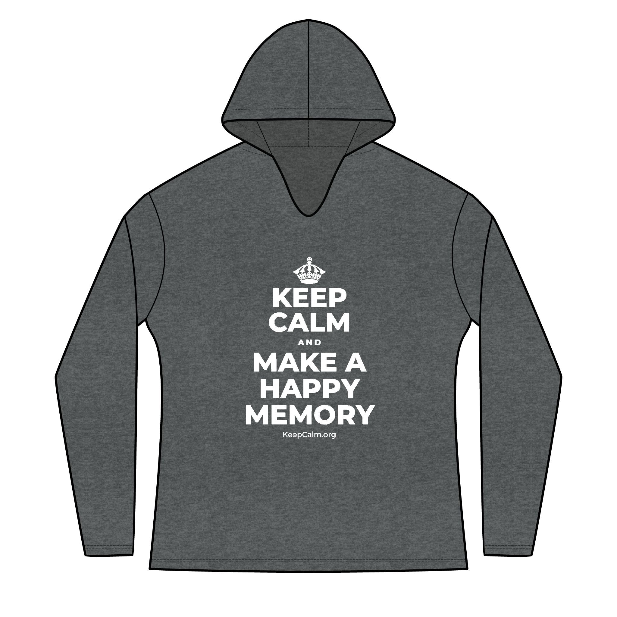 KEEP CALM AND MAKE A HAPPY MEMORY Women's Long Sleeve Hoodie
